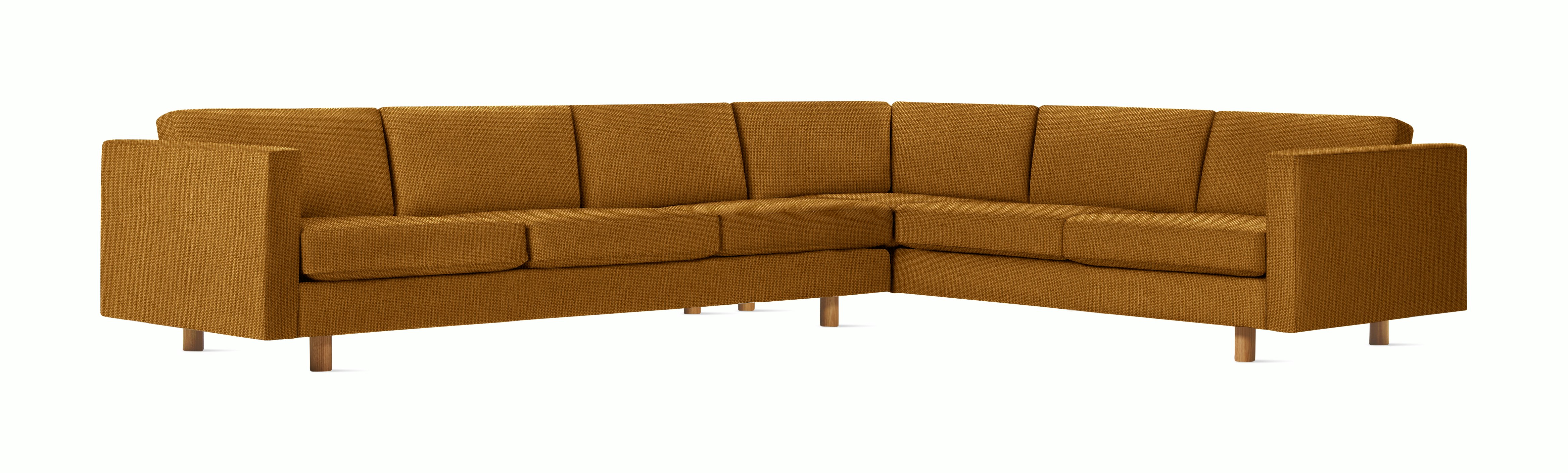 Lispenard Corner Sectional - 15 H,  Right,  Mode - Nutmeg,  Oak