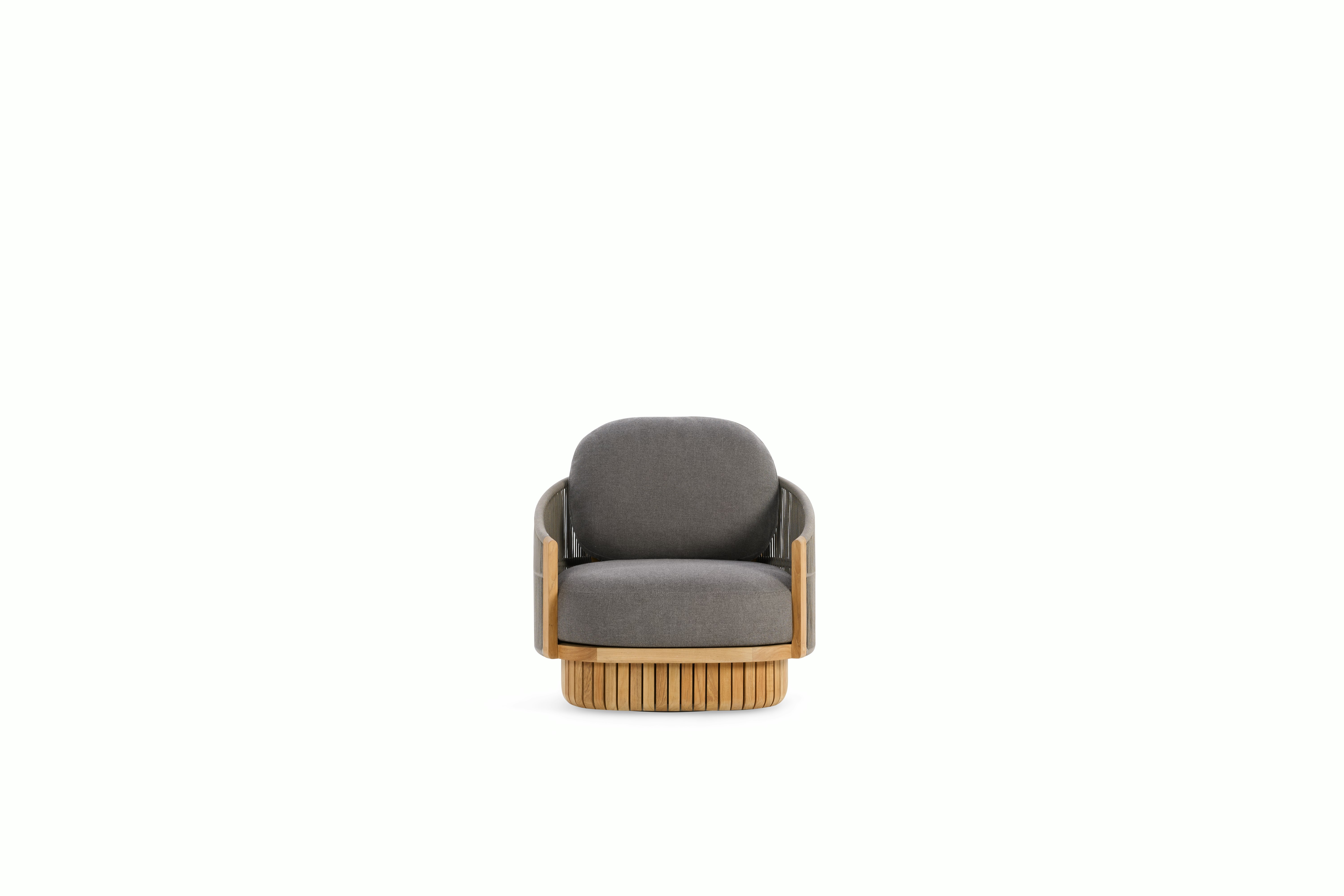 Softlands Swivel Lounge Chair - blend,  coal