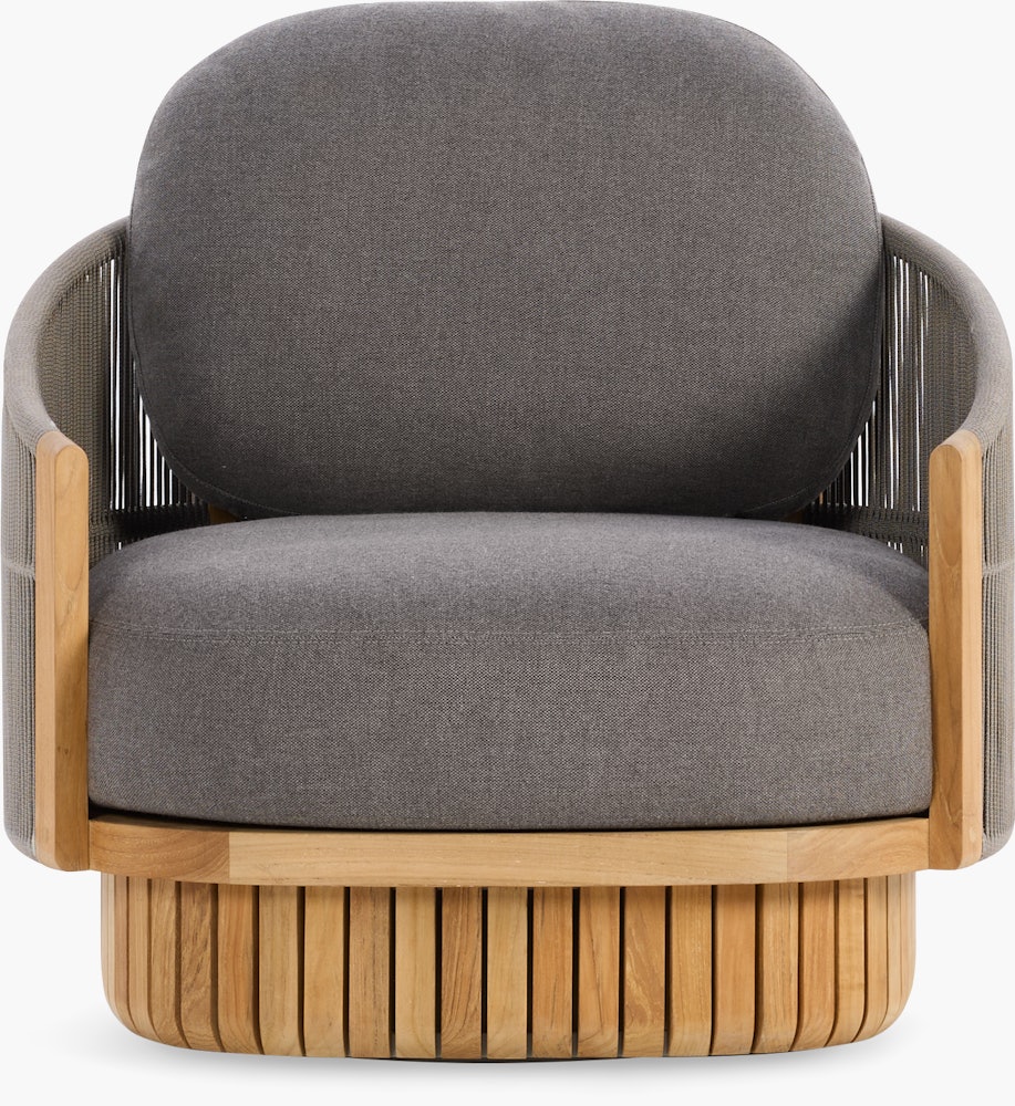 Softlands Swivel Lounge Chair - blend,  coal
