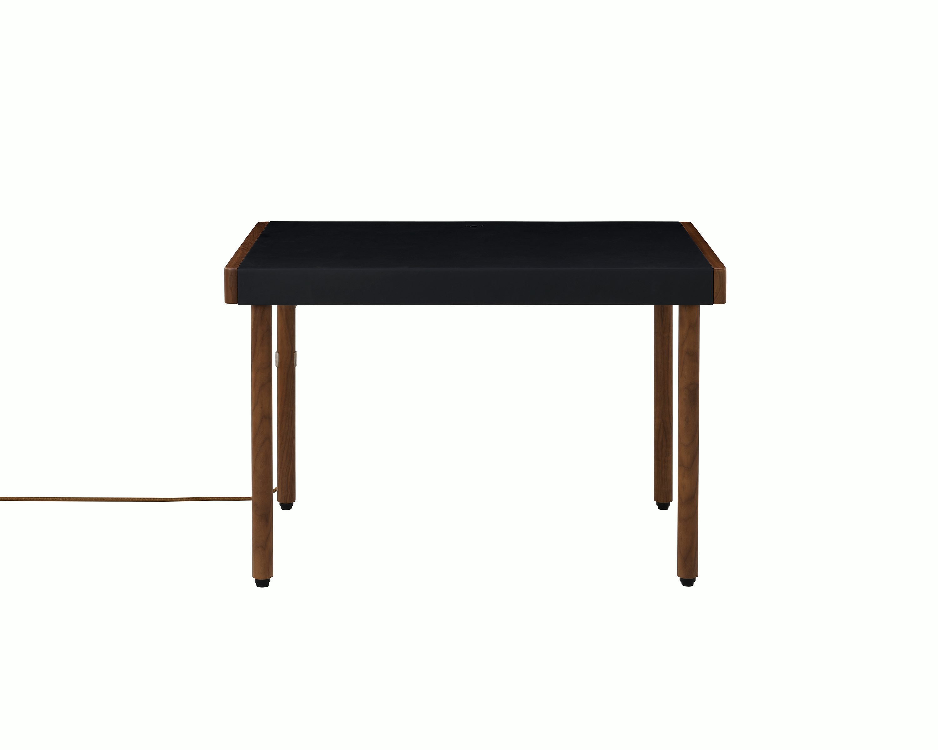 New Canaan Leatherwrap Sit-to-Stand Desk, No Storage