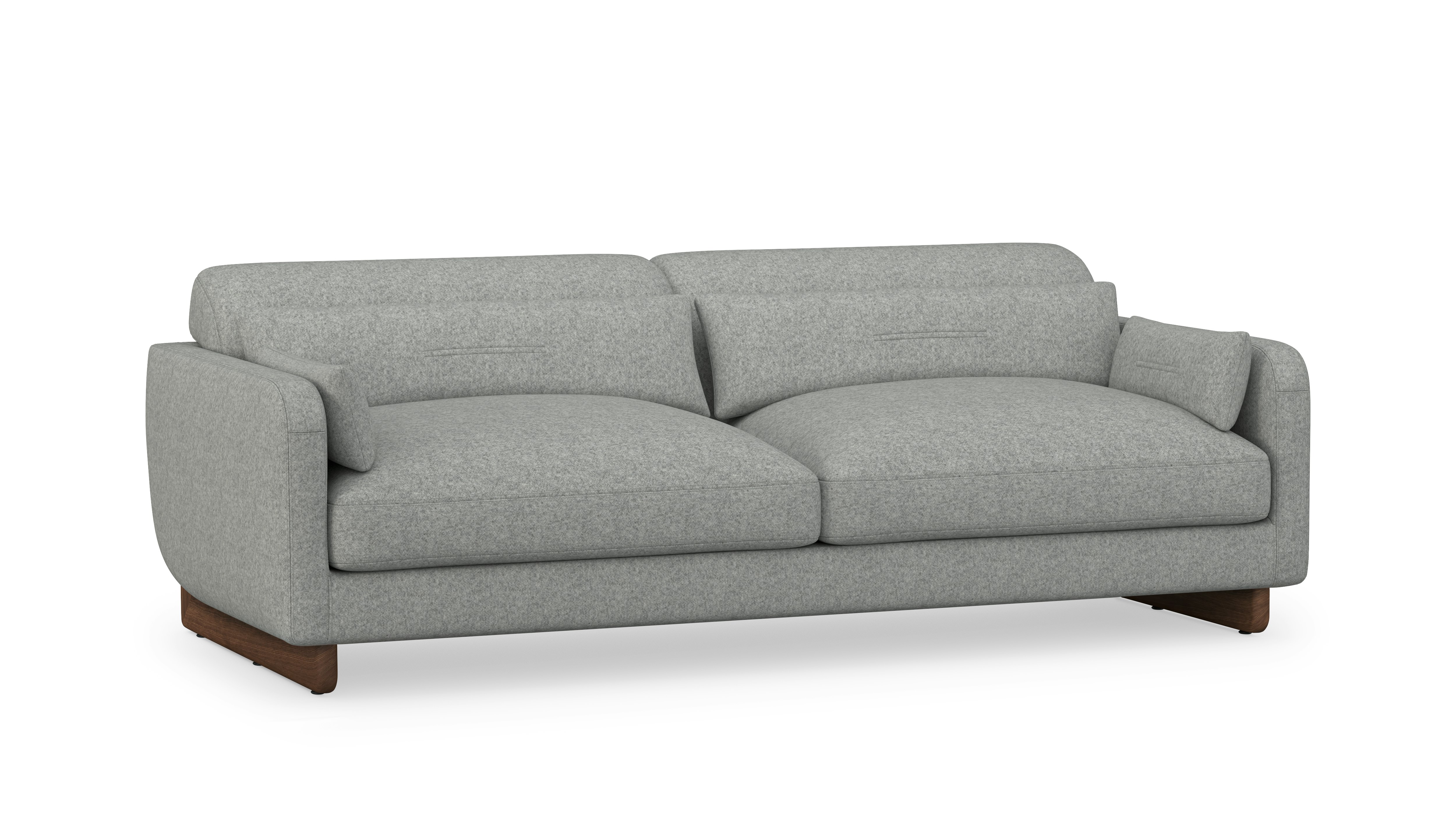 Contra Sofa - 84 Inch, Pecora, Grey, Walnut