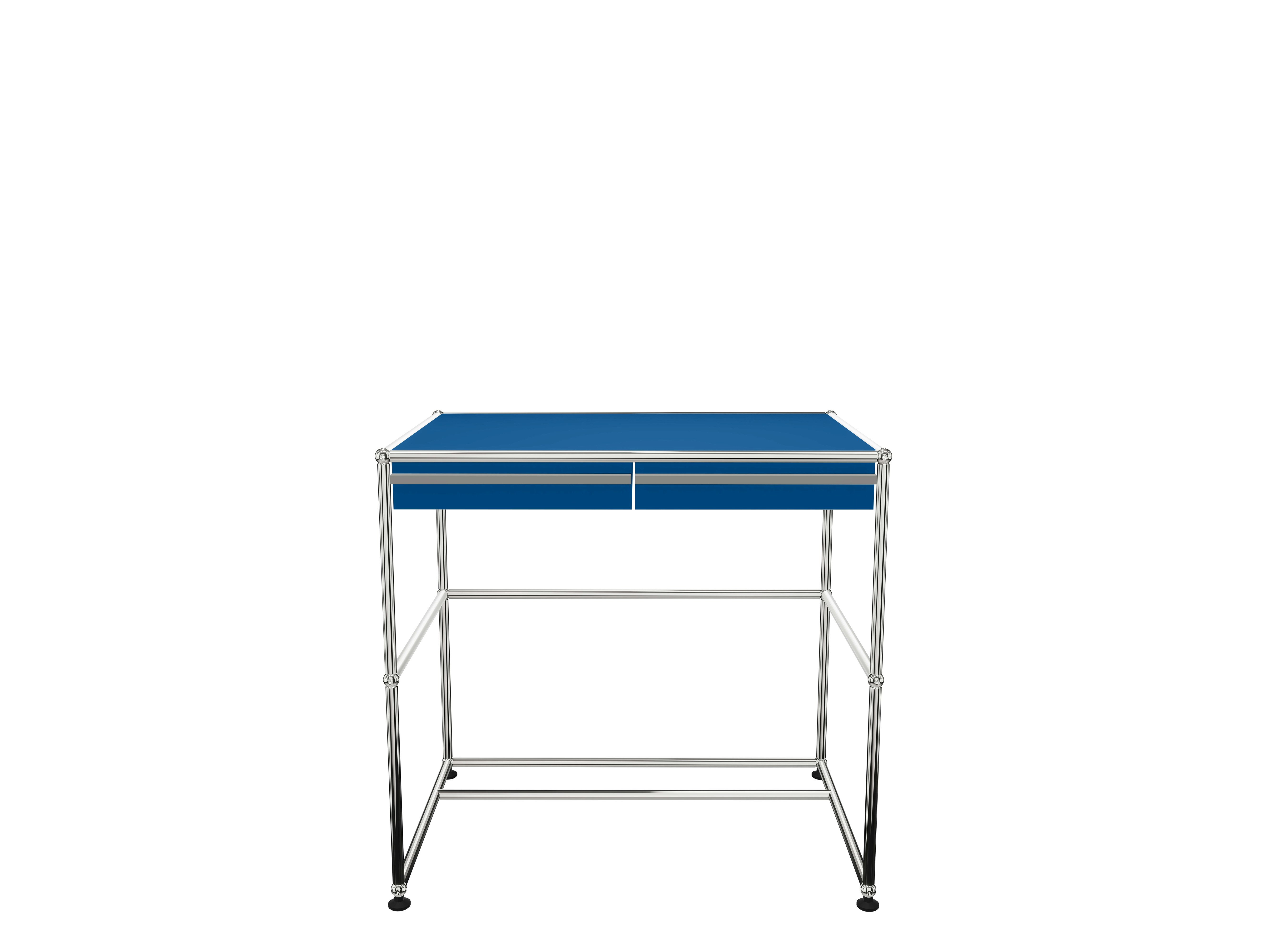 USM Haller Compact Desk - Gentian blue