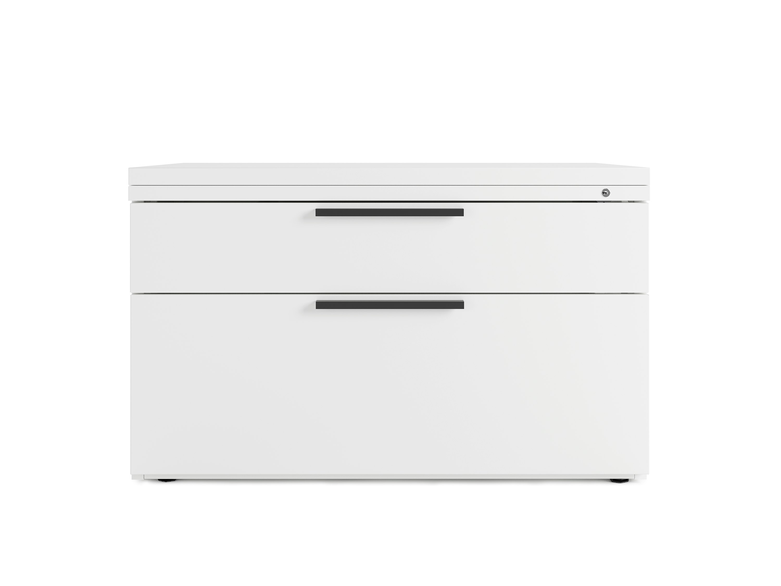 White Series 2 closed credenza files.