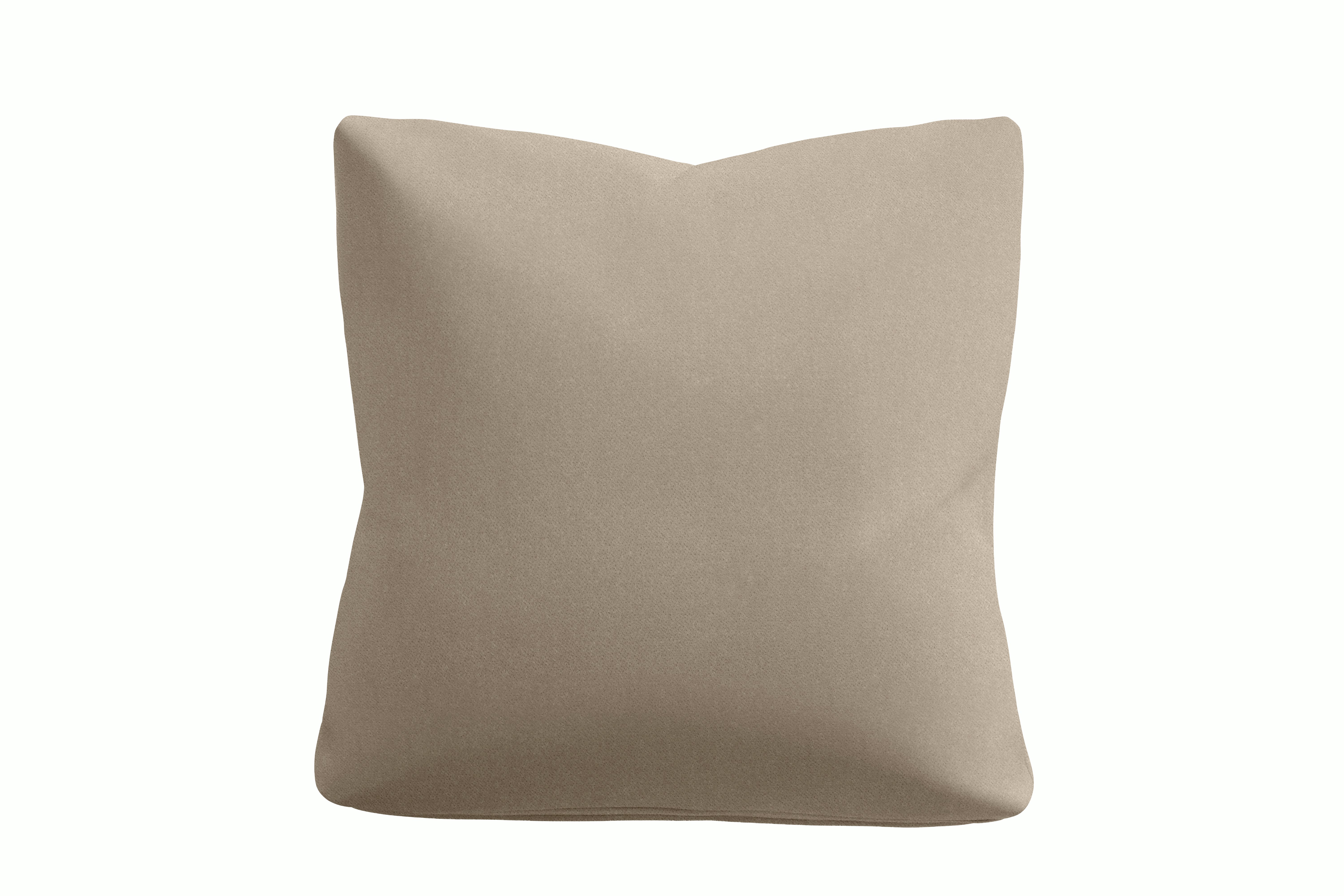 Irvin Throw Pillow - Standard,  Crypton Sintra Velvet,  Flax