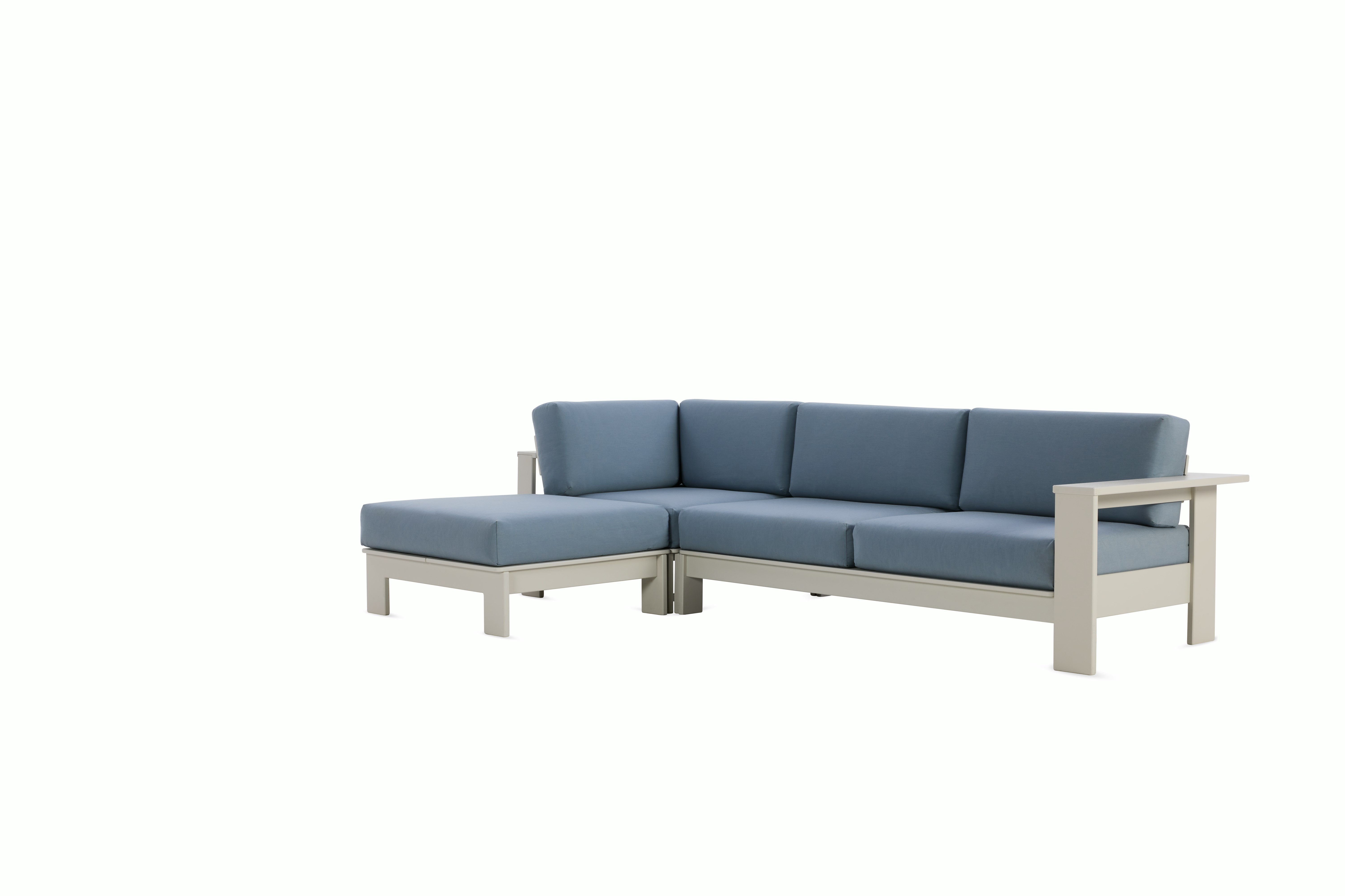 Pepin Sectional with Chaise - fog,   haze