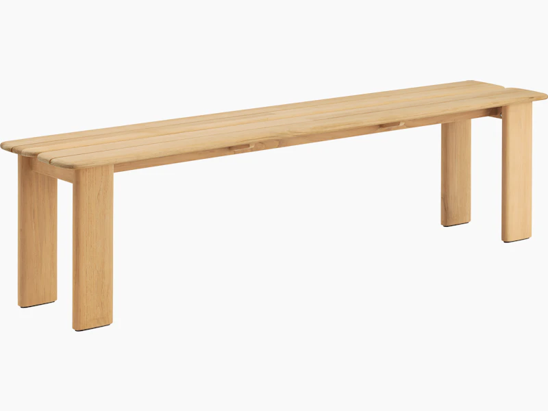 Assemble Outdoor Bench in Teak viewed from angle