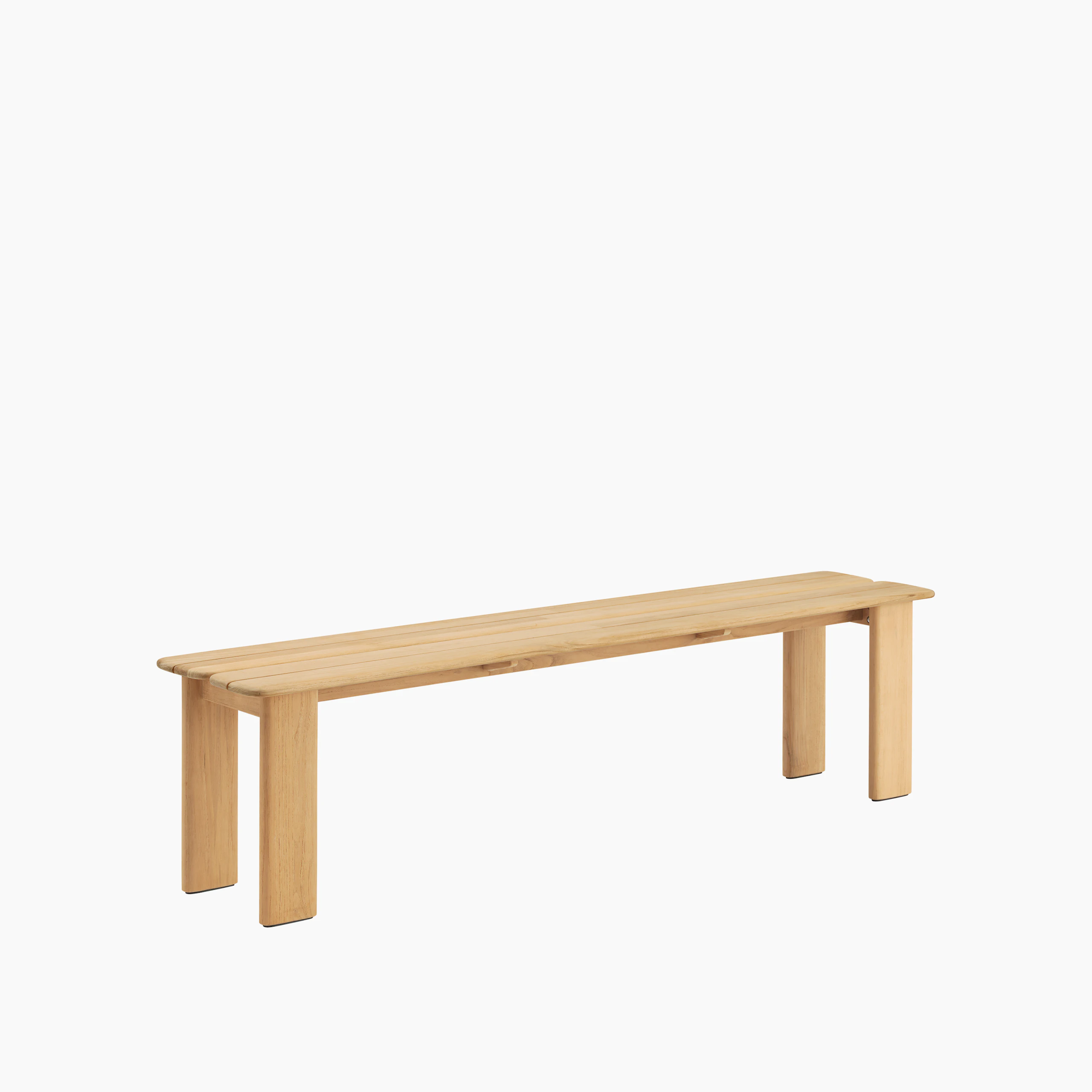 Assemble Outdoor Bench in Teak viewed from angle