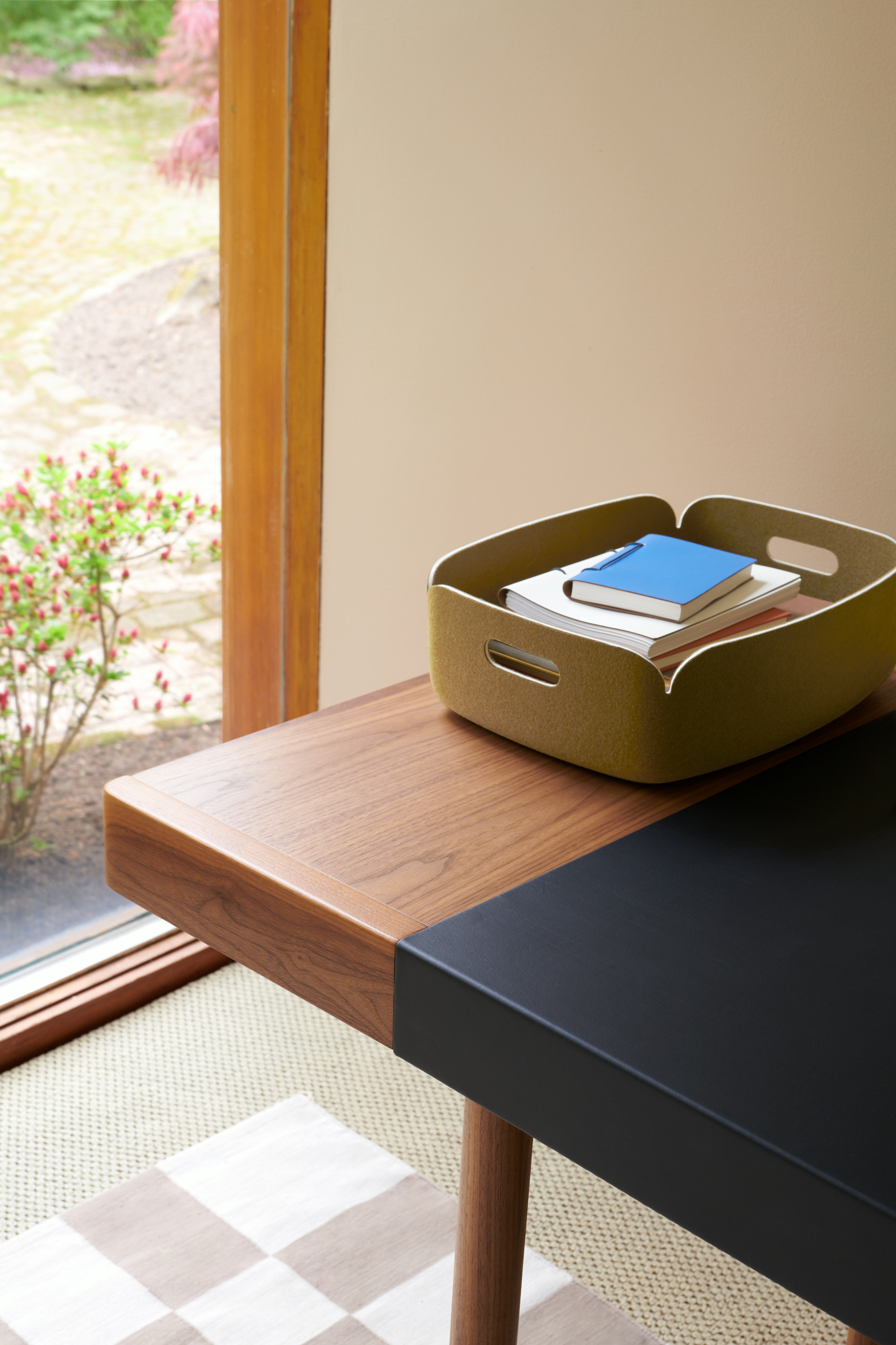 New Canaan Leatherwrap Sit-to-Stand Desk