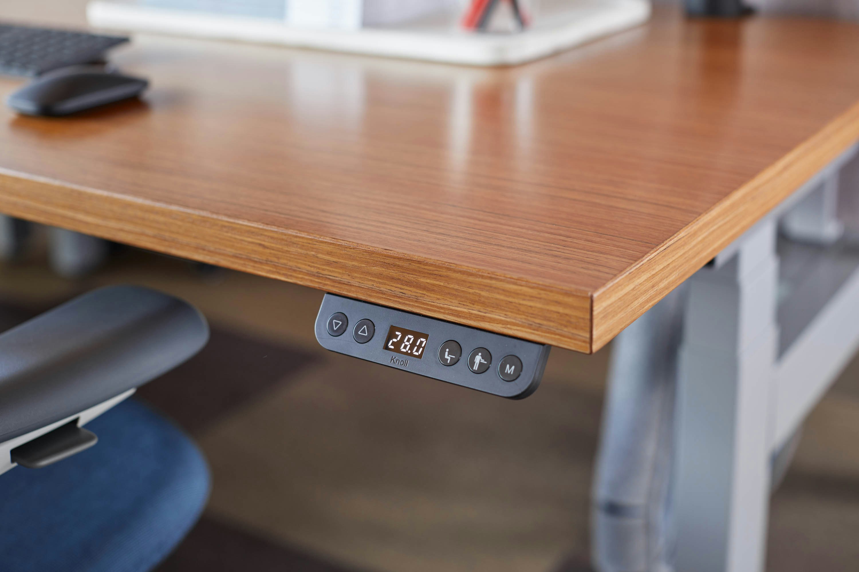 k. bench height-adjustable benching digital switch detail