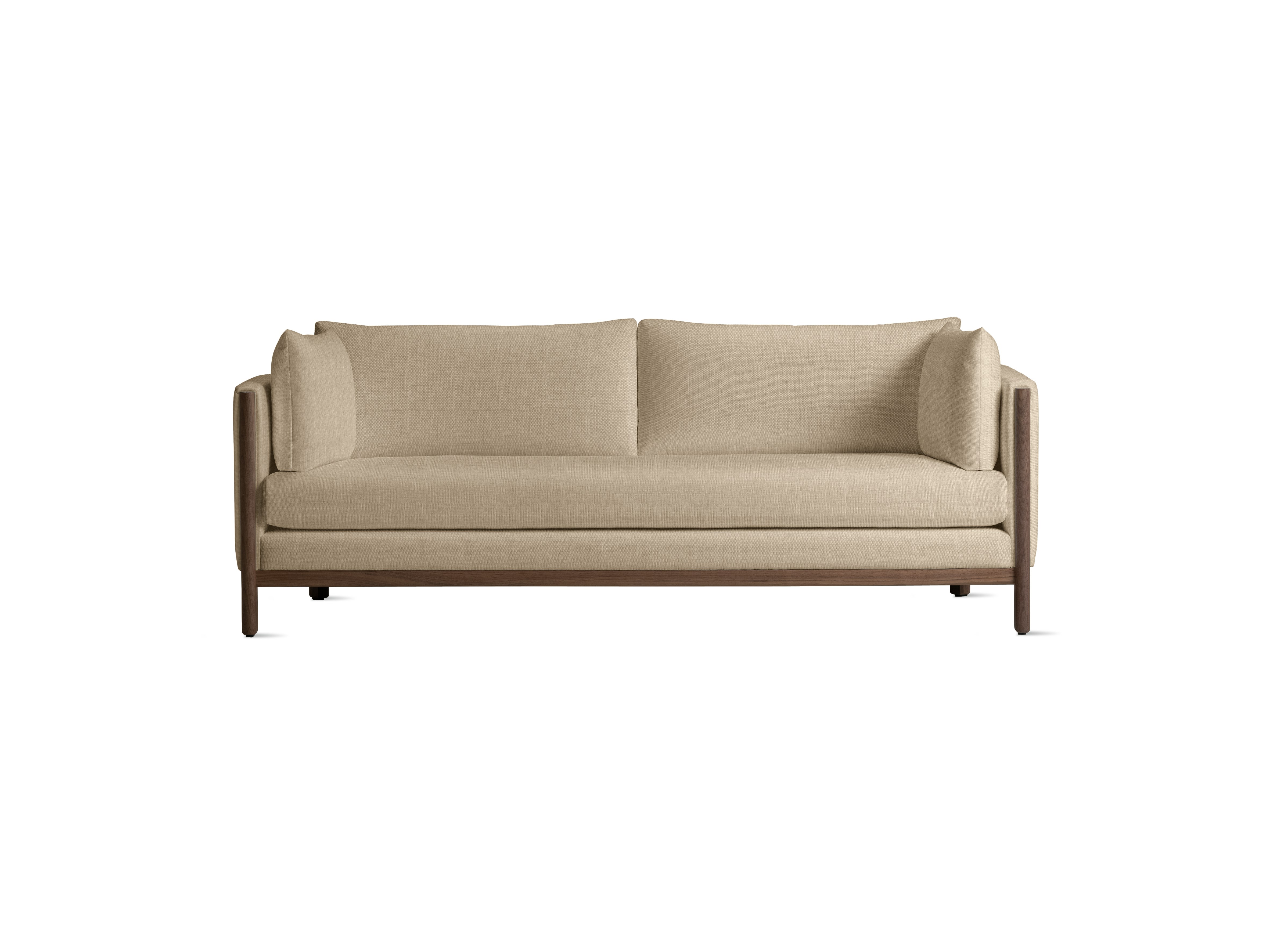 Emmy Sofa, 80 In, Mode, Basket, Walnut
