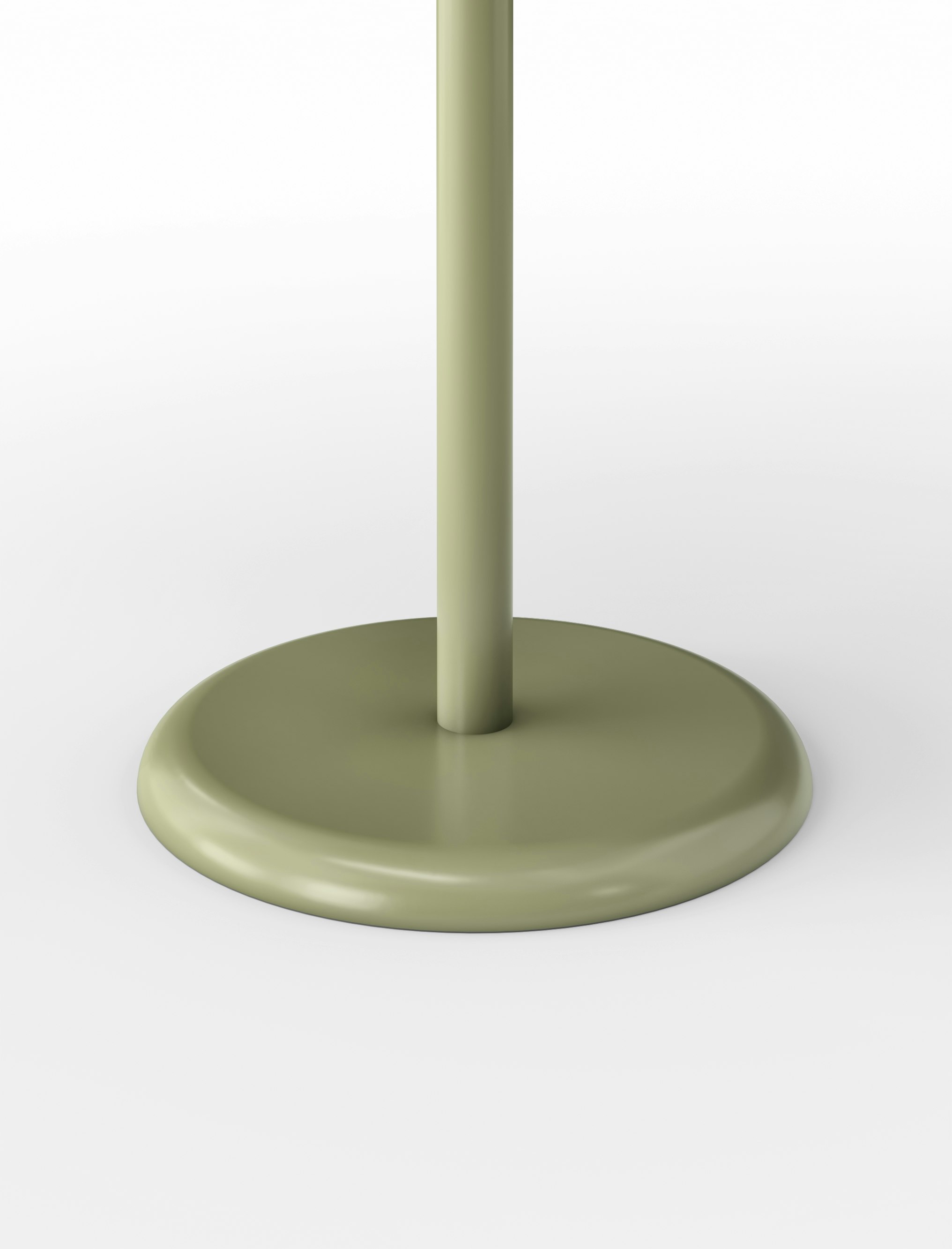 A detailed look at the Groove Outdoor Cafe Table in Moss.