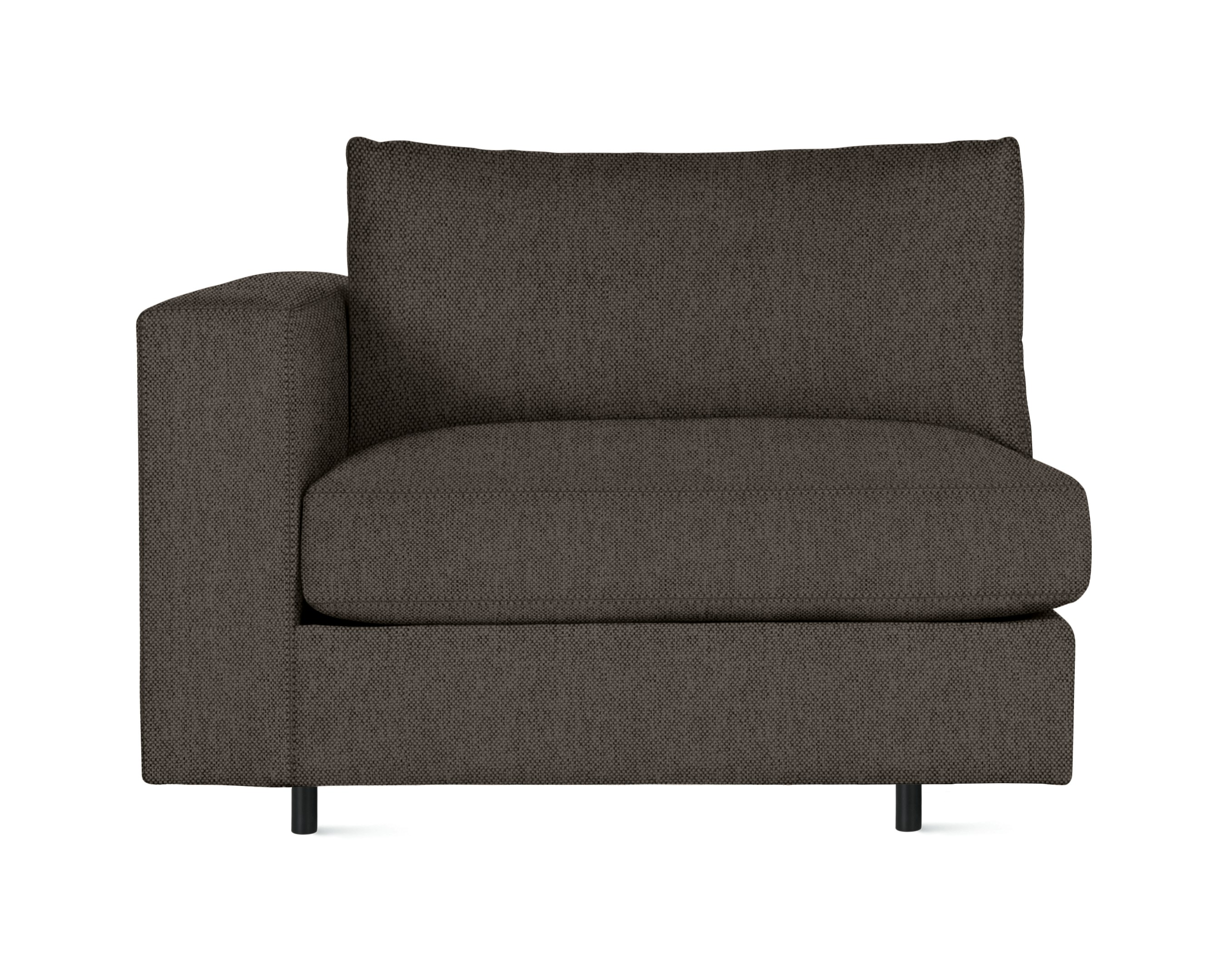 A Reid Chair in Hollow / Black viewed from the front.