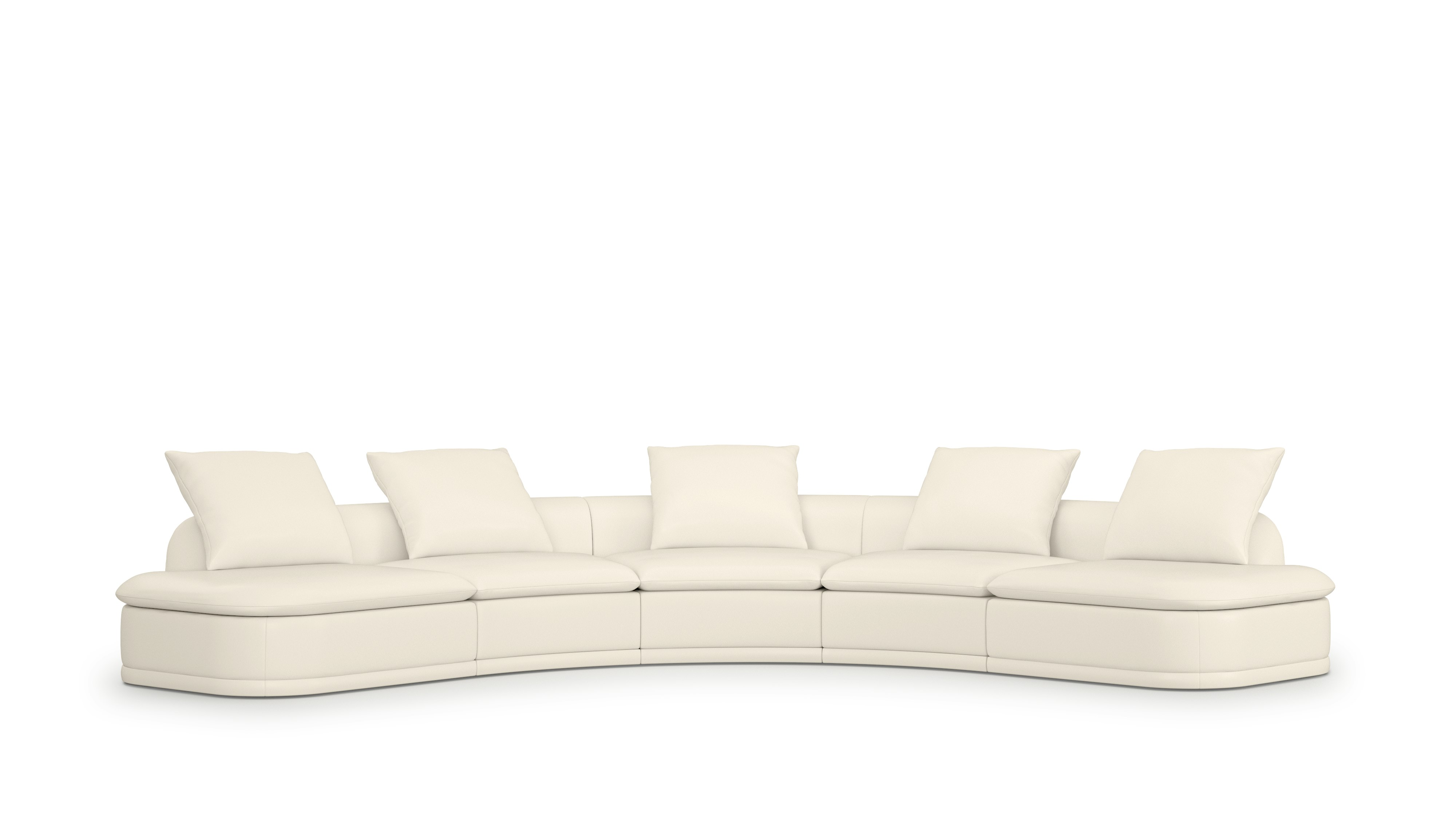 A Atlason Composed Modular Sofa Corner Sectional in Lotus viewed from an angle.