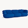Biboni Sofa - Three Seater,  Stretch Appeal,  Cobalt