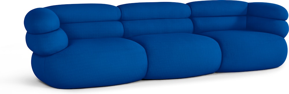 Biboni Sofa - Three Seater,  Stretch Appeal,  Cobalt