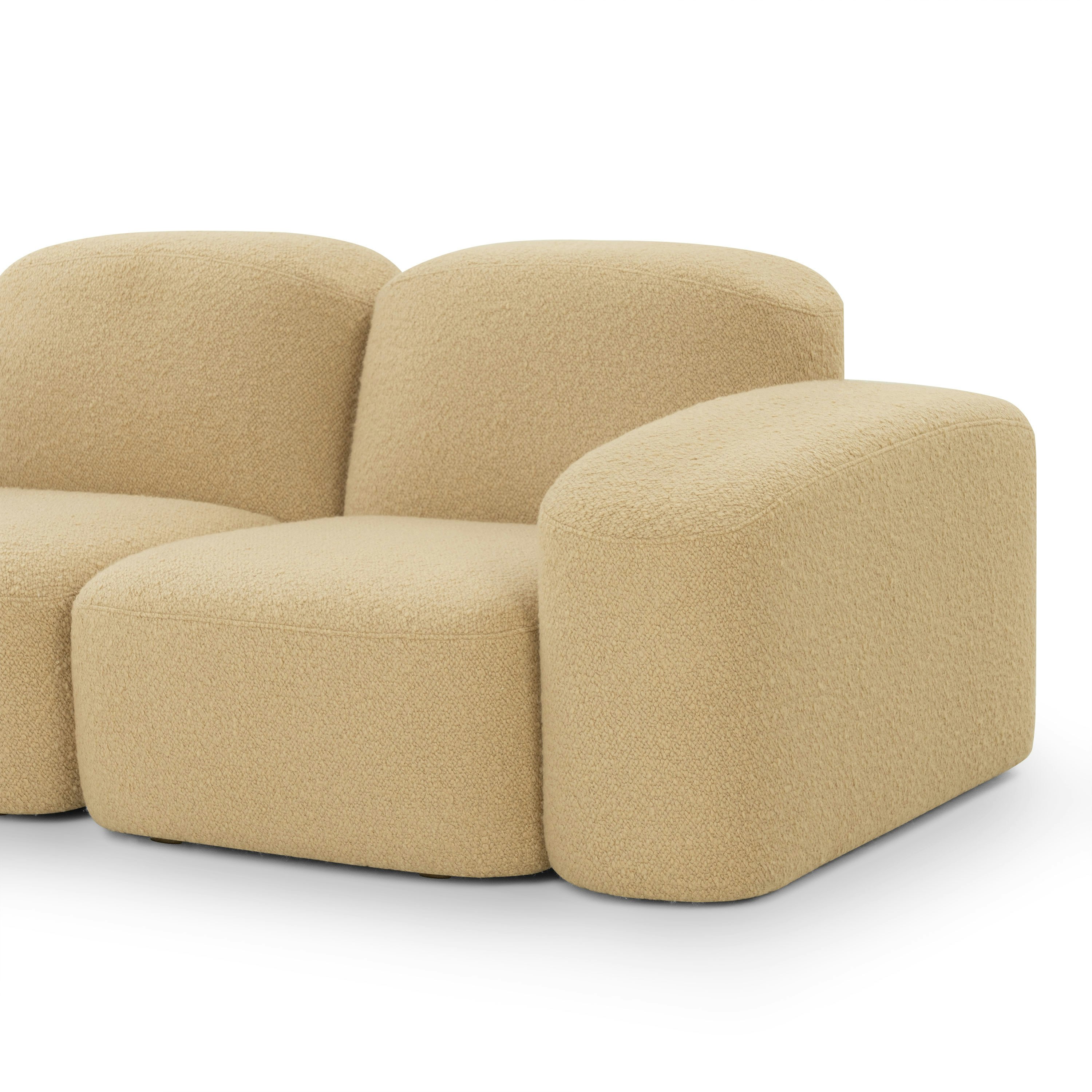 A detailed look at the Muse Sofa in Airlie: Camel.