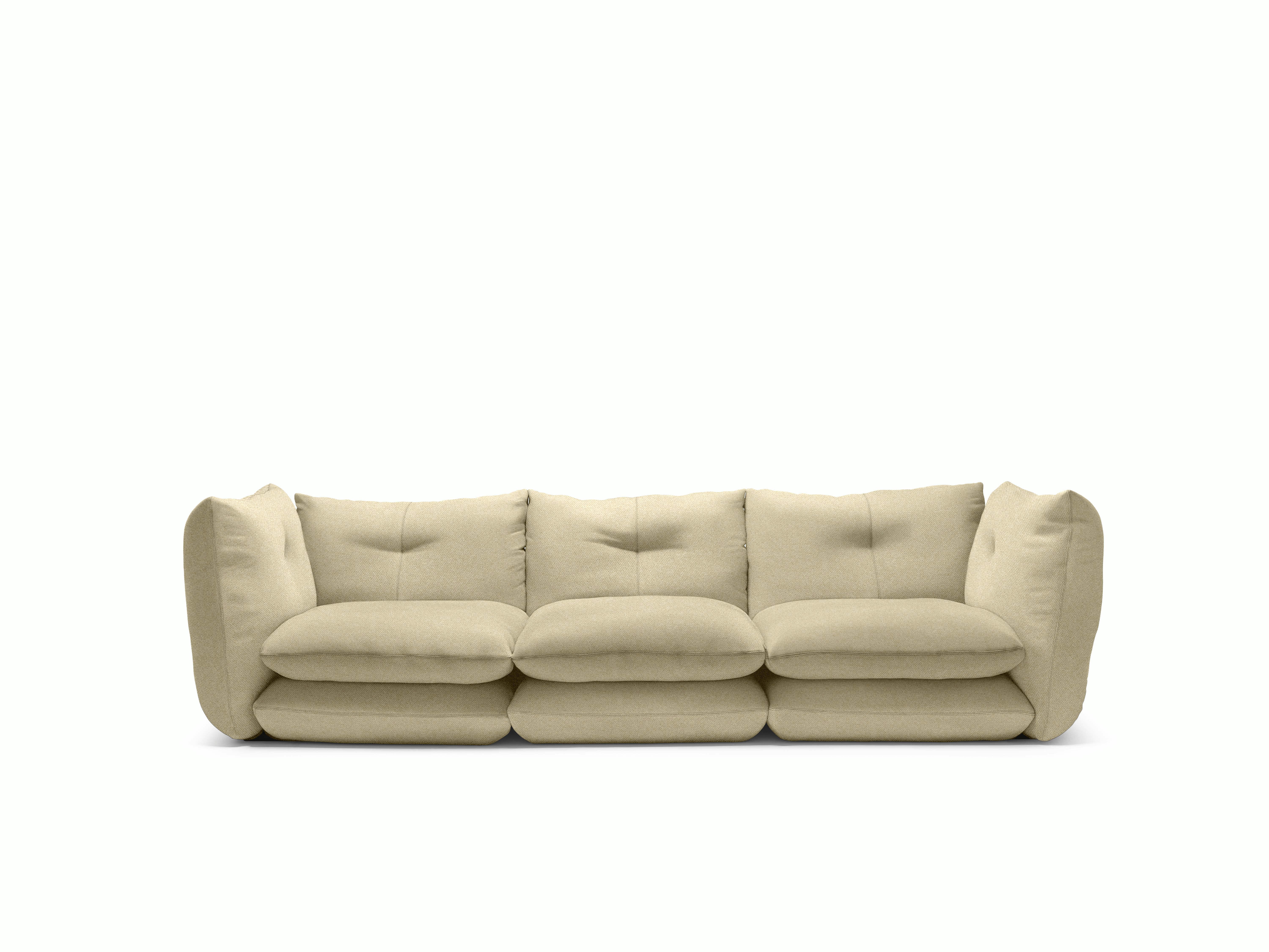 Pillo Sofa -  Three Seater, Standard, Utopia, Canyon