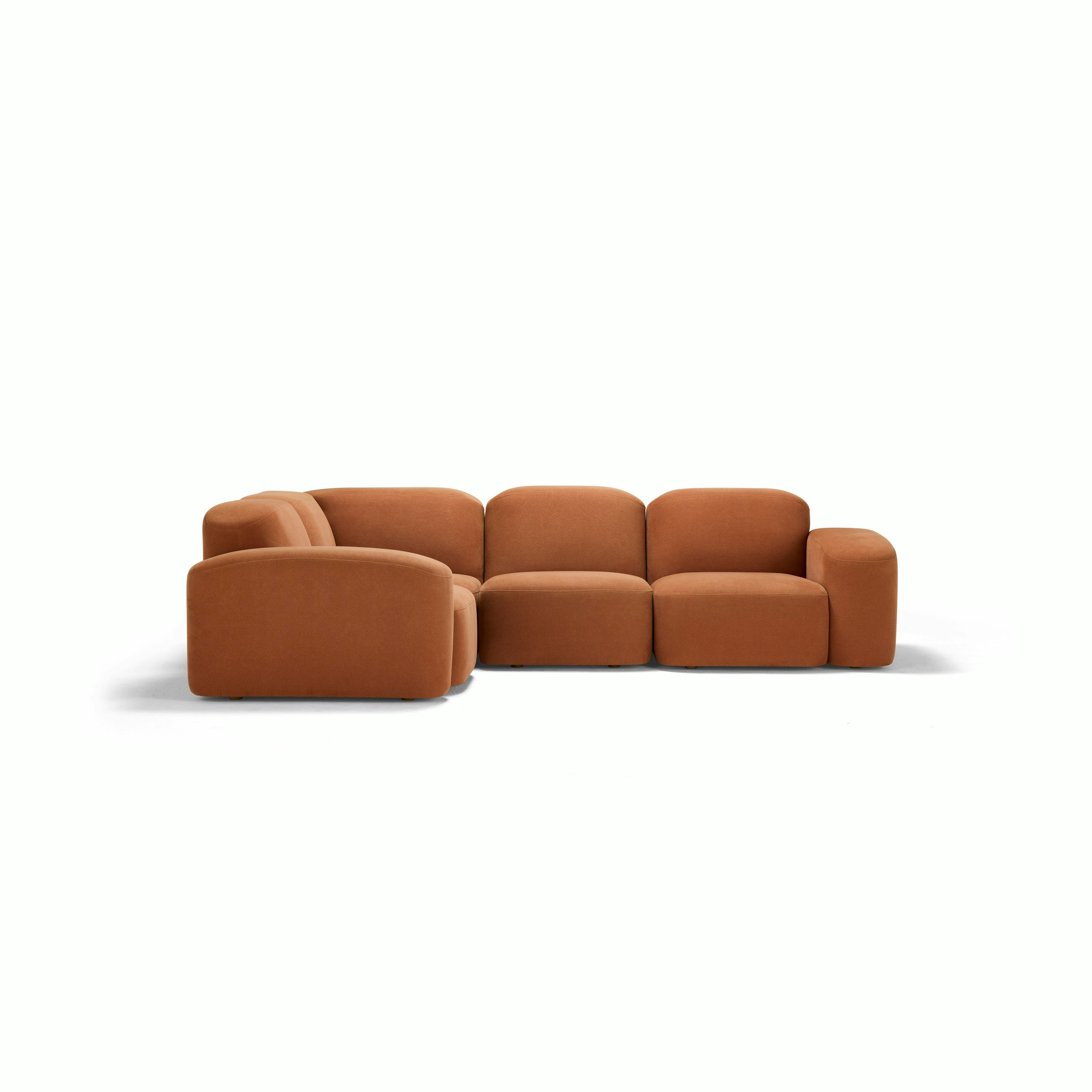 Muse Four Seat Corner Sectional - Cabarita, Hazel
