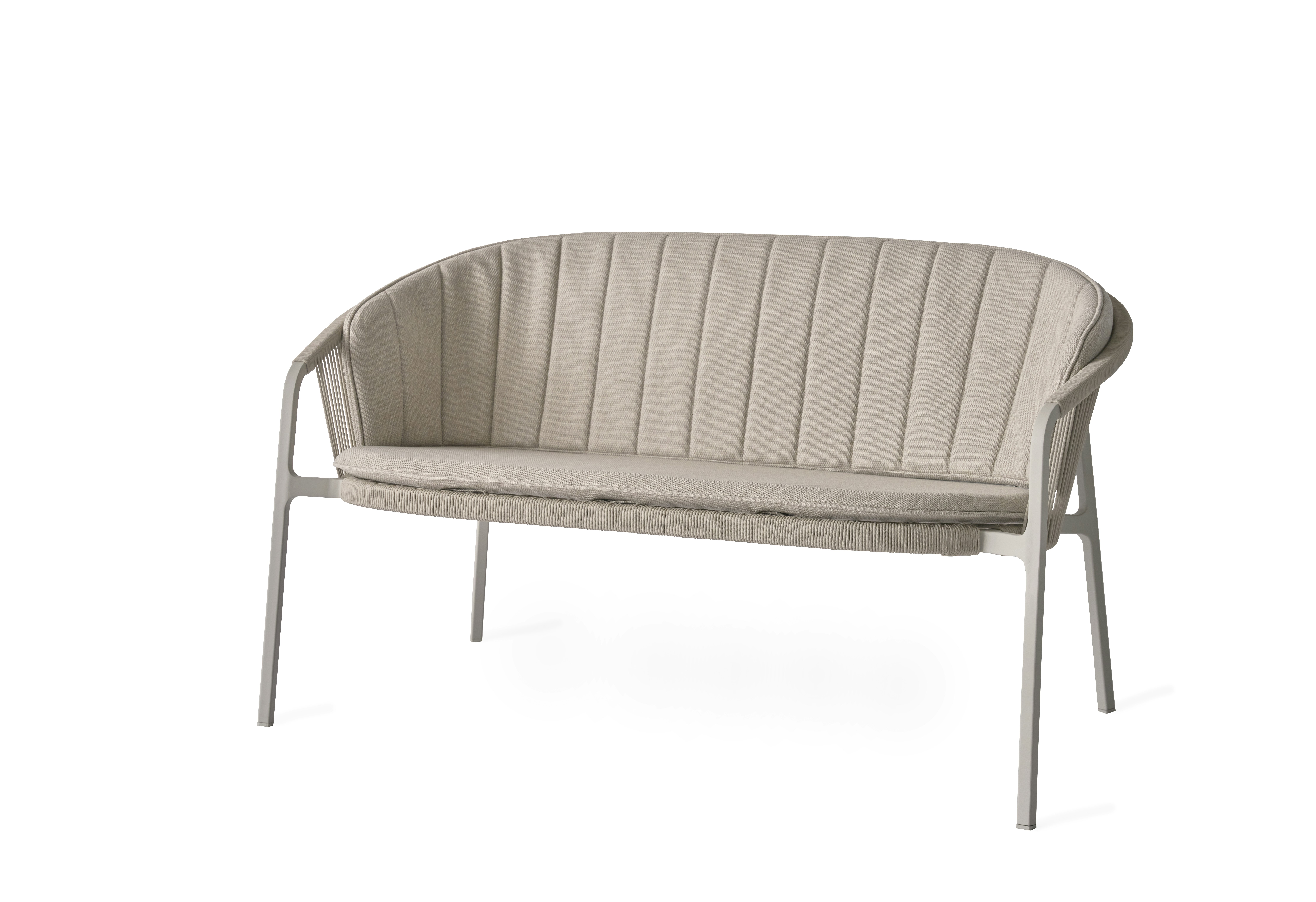 A Vipp721 Lagrasse Sofa Viewed from an angle.