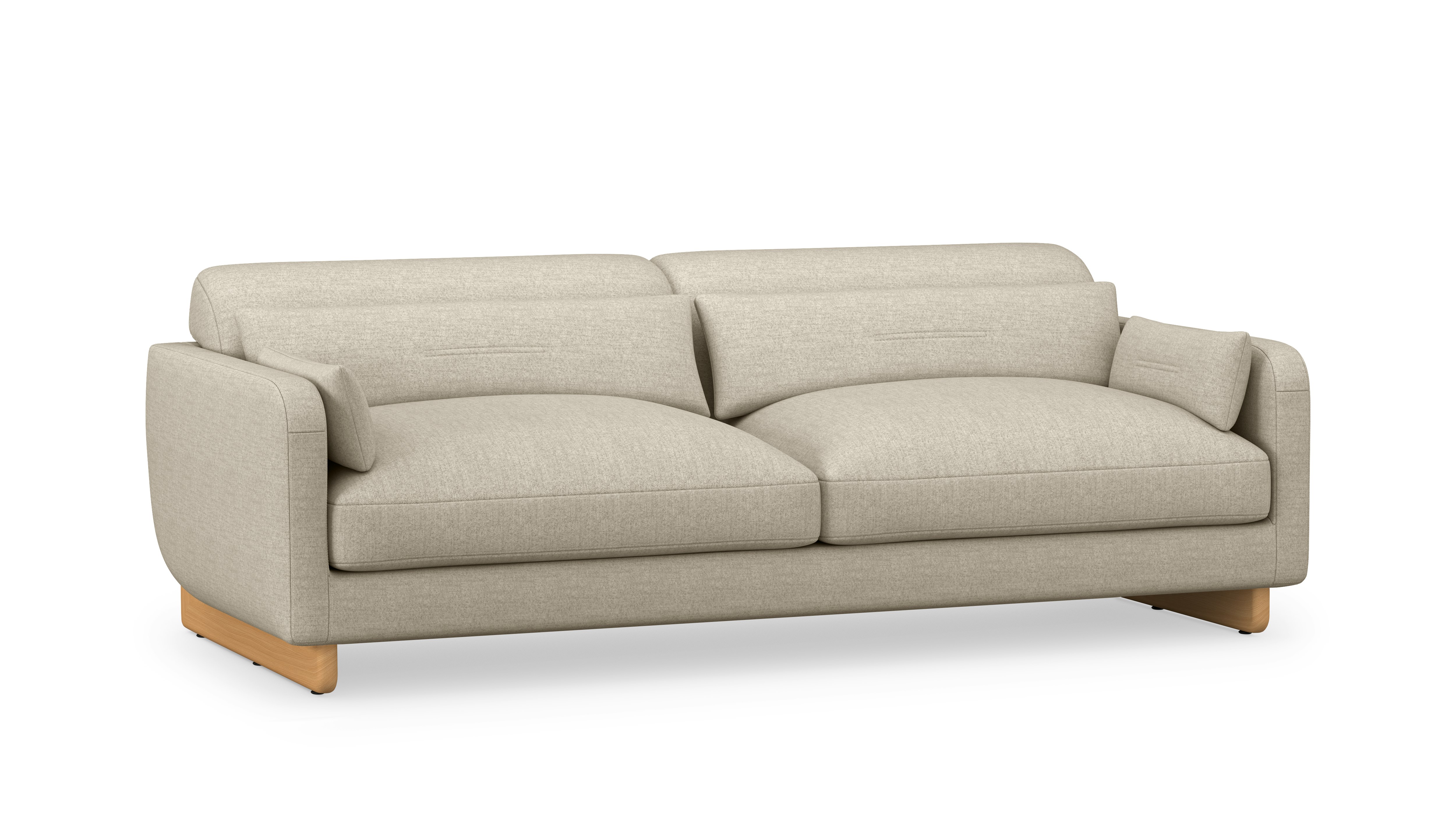 Contra Sofa - 84 Inch, Beck, Patisserie, Oak