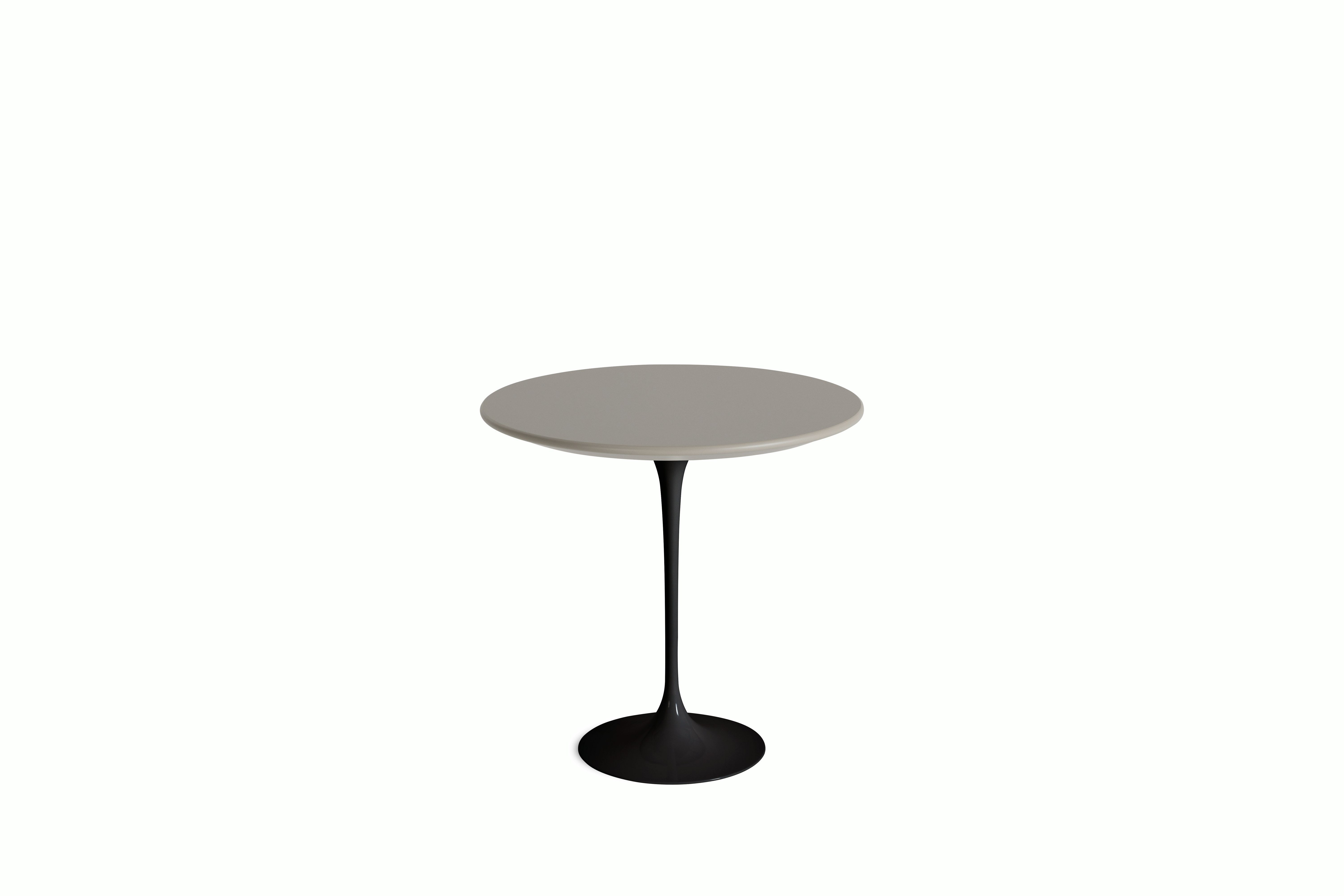 Saarinen Side Table - 22 Inch, Oval, Modern Clay, Black Base