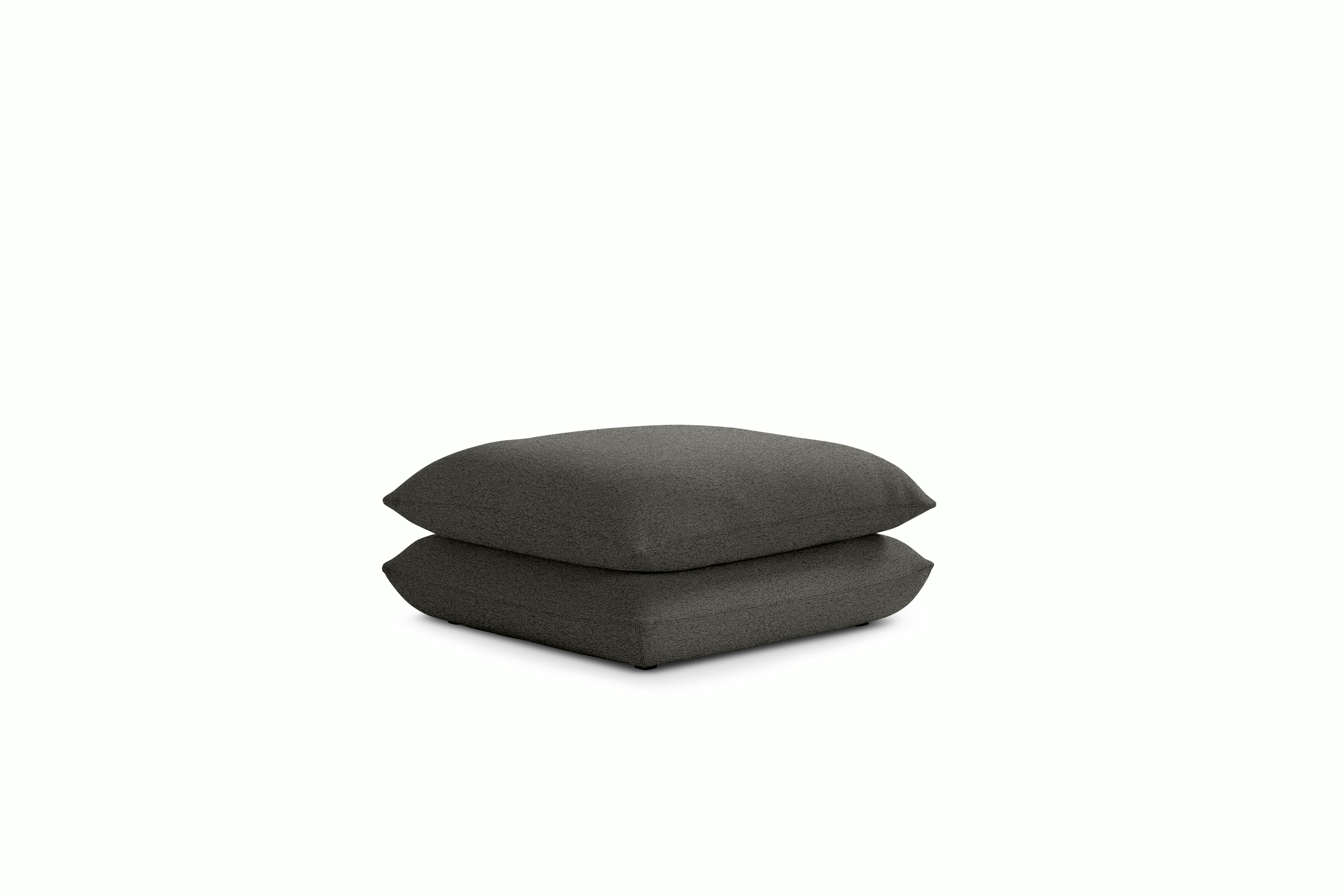 Pillo Ottoman - Standard or Deep Puff  Charcoal