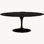 Saarinen Dining Table - Oval, 72 Inch, Veneer, Topo Noir, Black Base