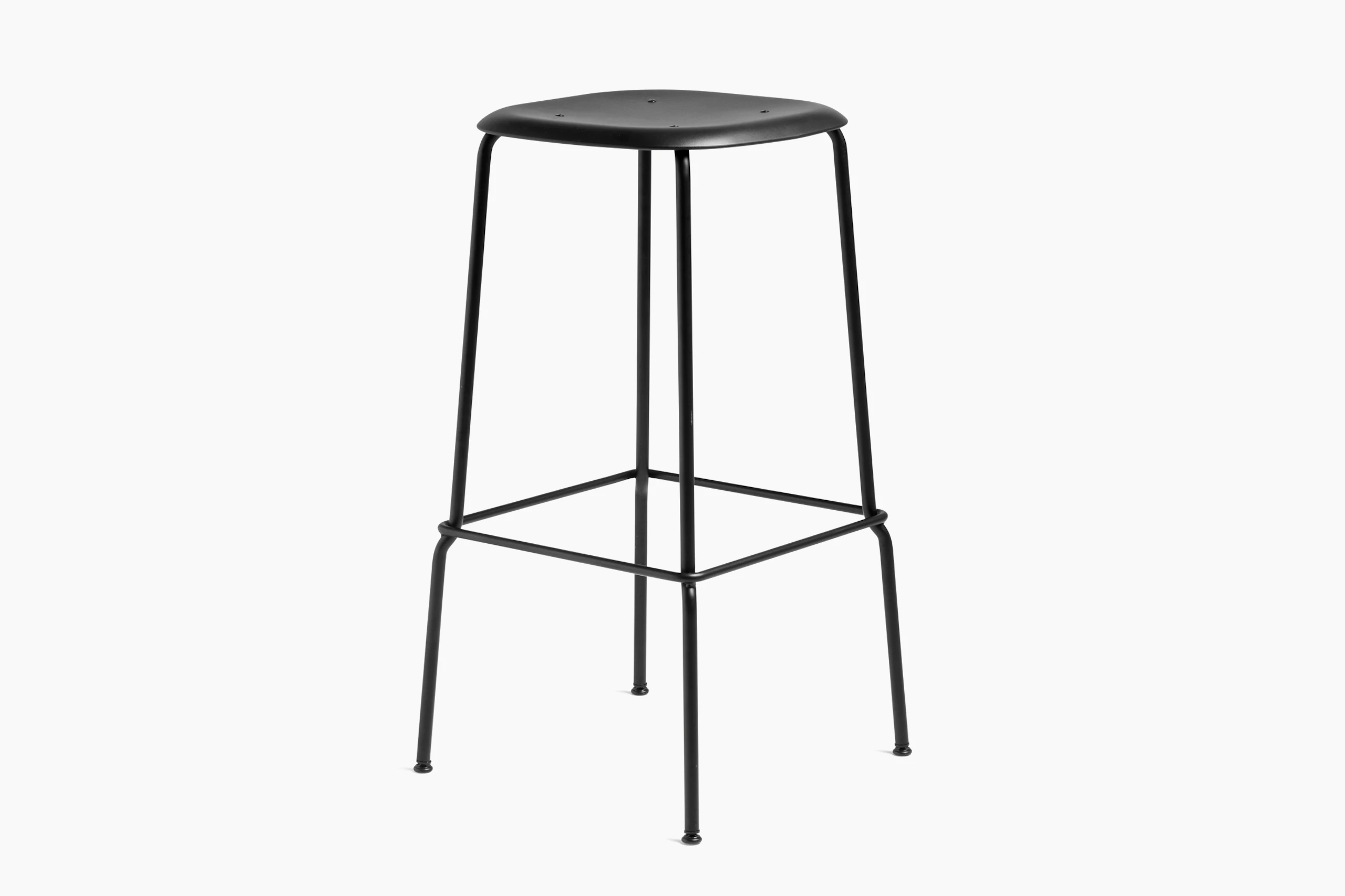 A Soft Edge 85 bar-height stool in black.