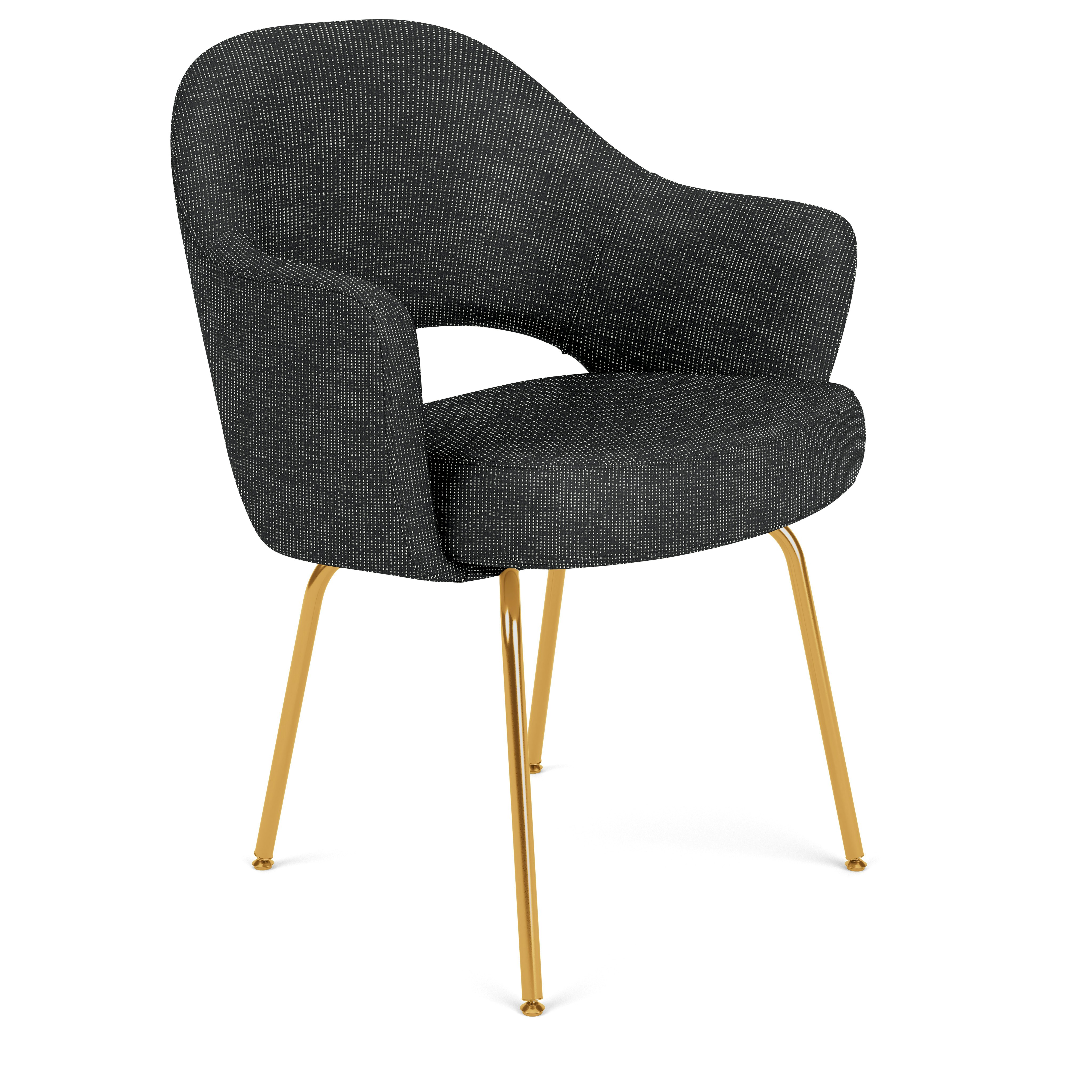 Saarinen Executive Armchair - Prestini,  Black / White,  Gold