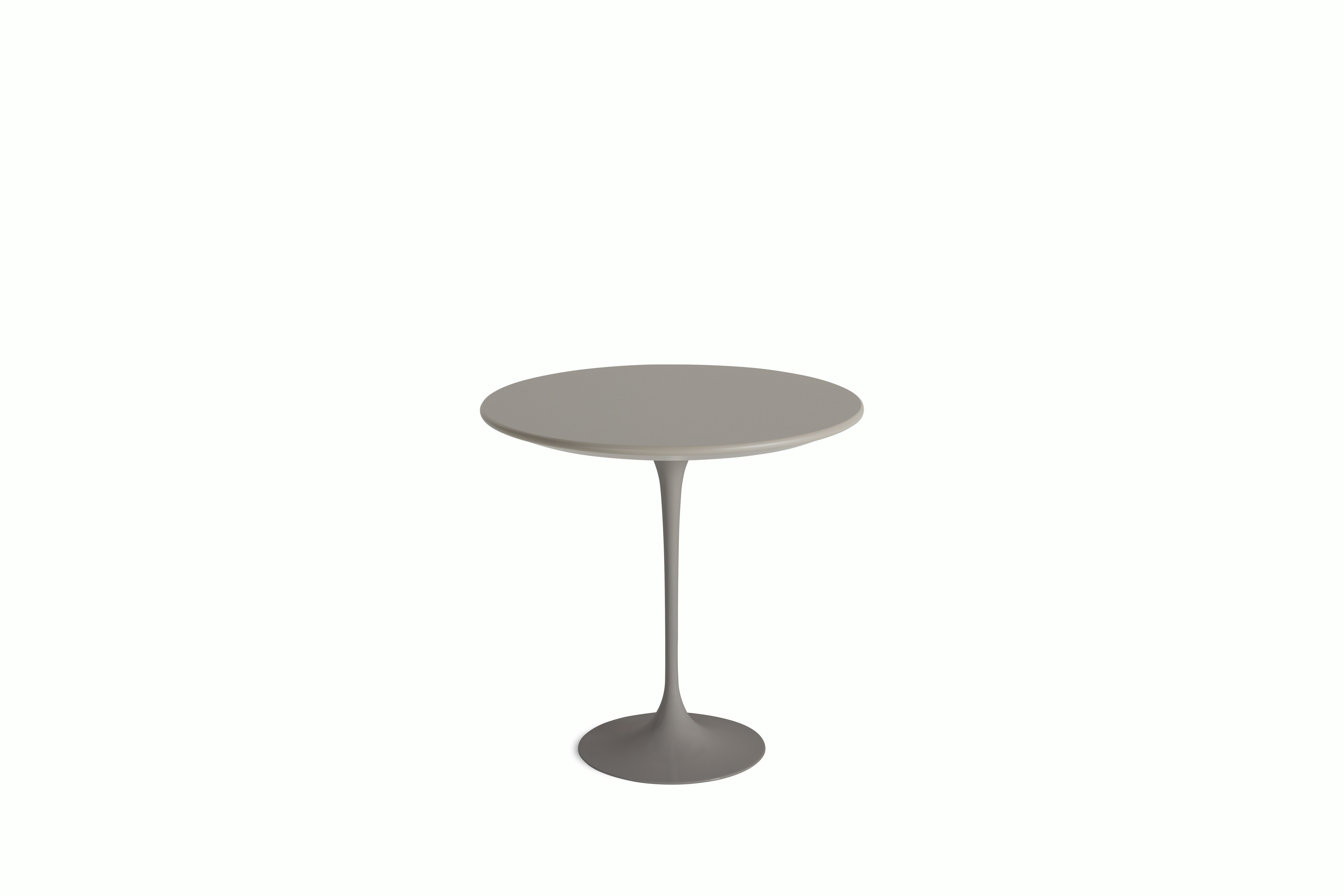 Saarinen Side Table - 22 Inch, Oval, Modern Clay, Grey Base