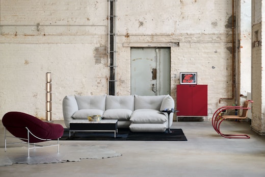 Perron Pillo Sofa Bun Lounge Chair Knoll Chermayeff Coffee Table Florence Knoll Credenza MR Chair with Arms