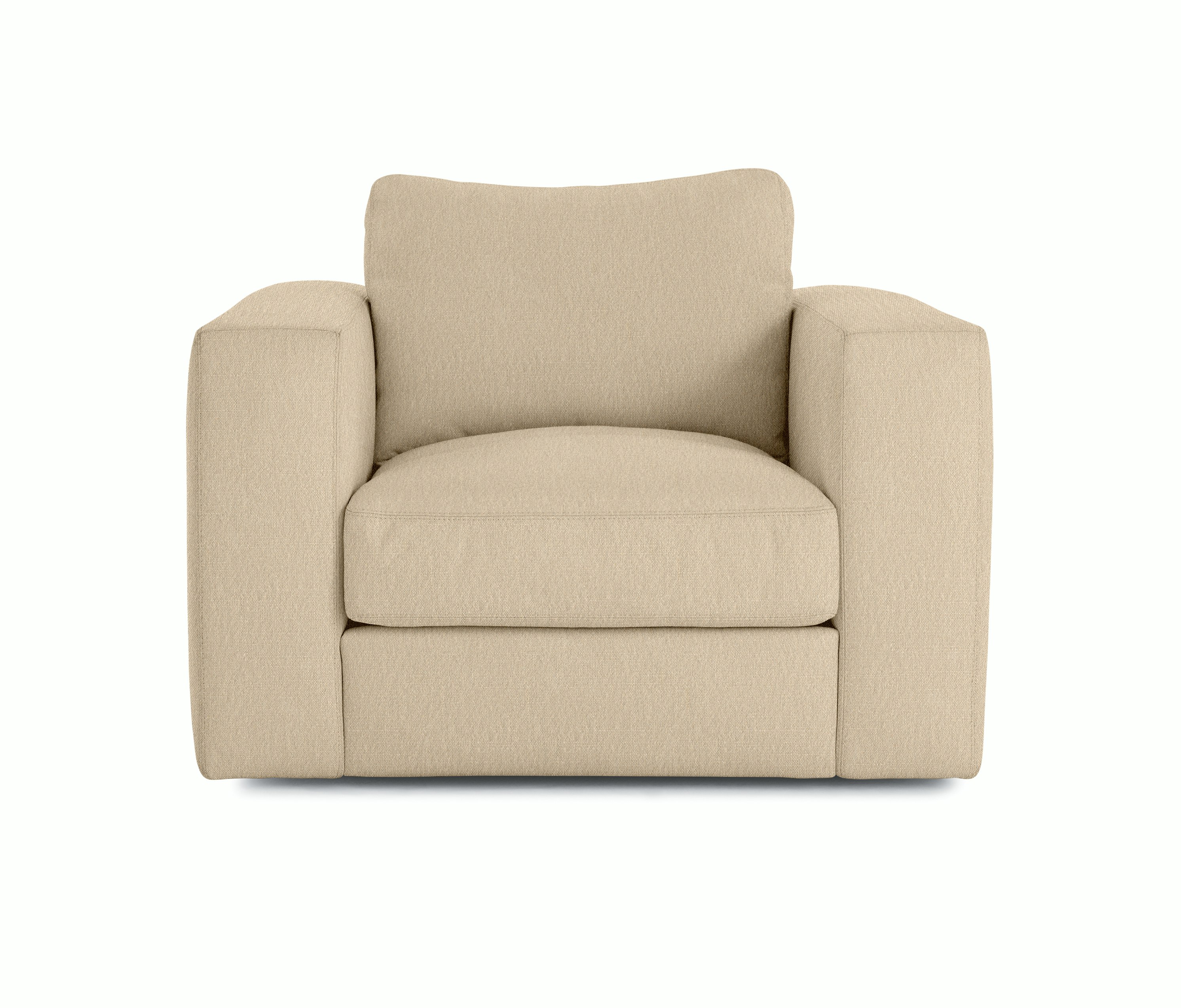 Reid Swivel Amrchair - Album Linen, Straw