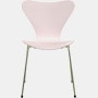 Series 7 Chair - Lacquered, 7:14 AM Pink, Rainbow Steel