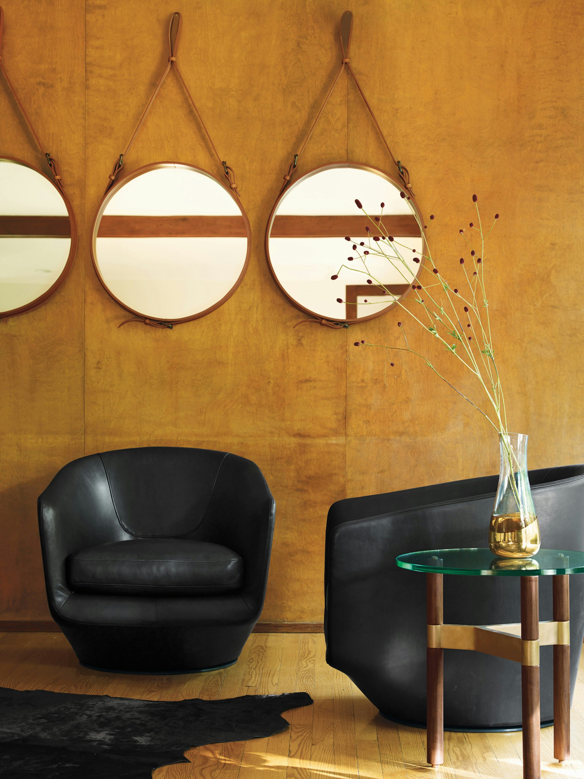 Adnet Round Mirror