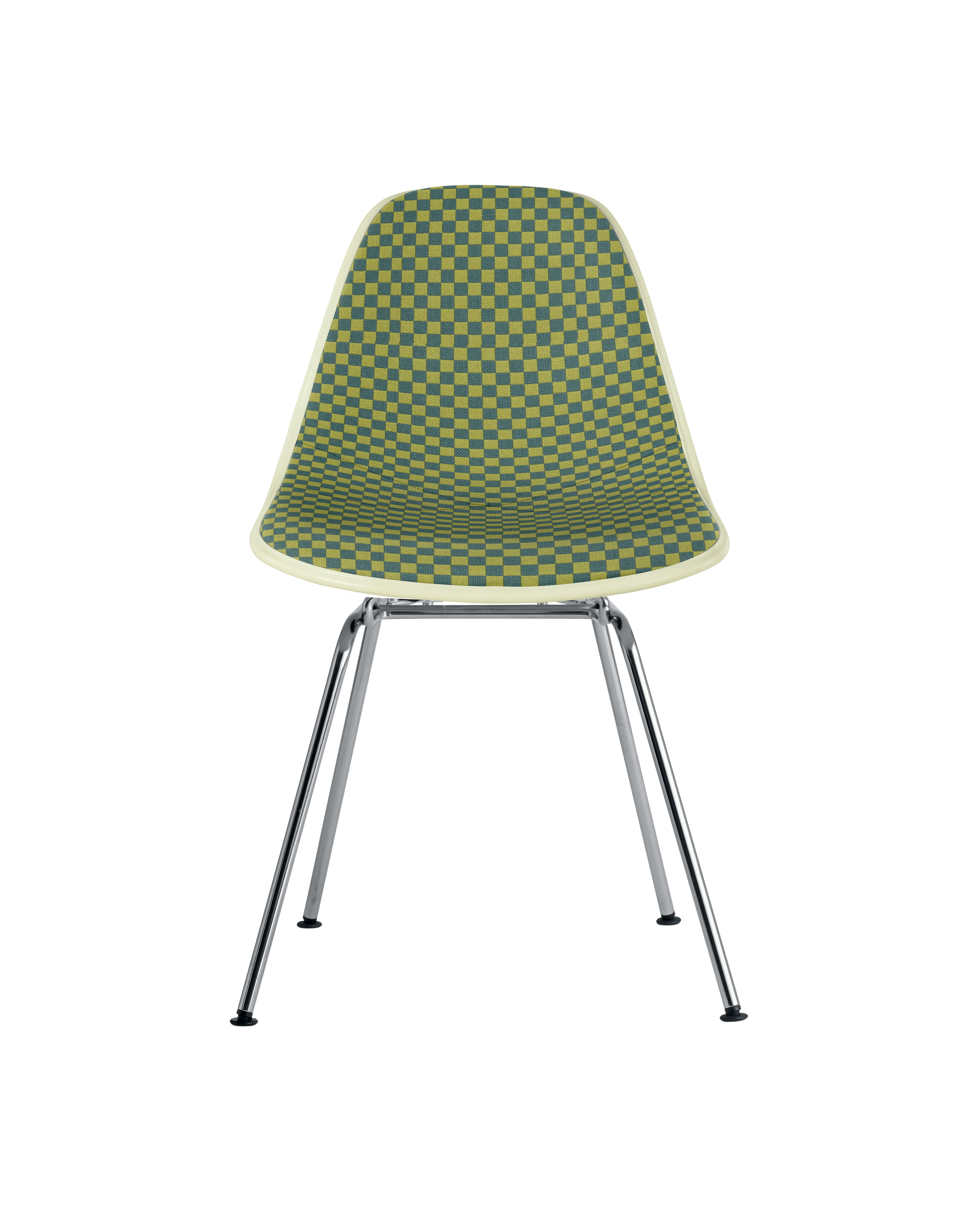 Eames Upholstered Molded Fiberglass Side Chair