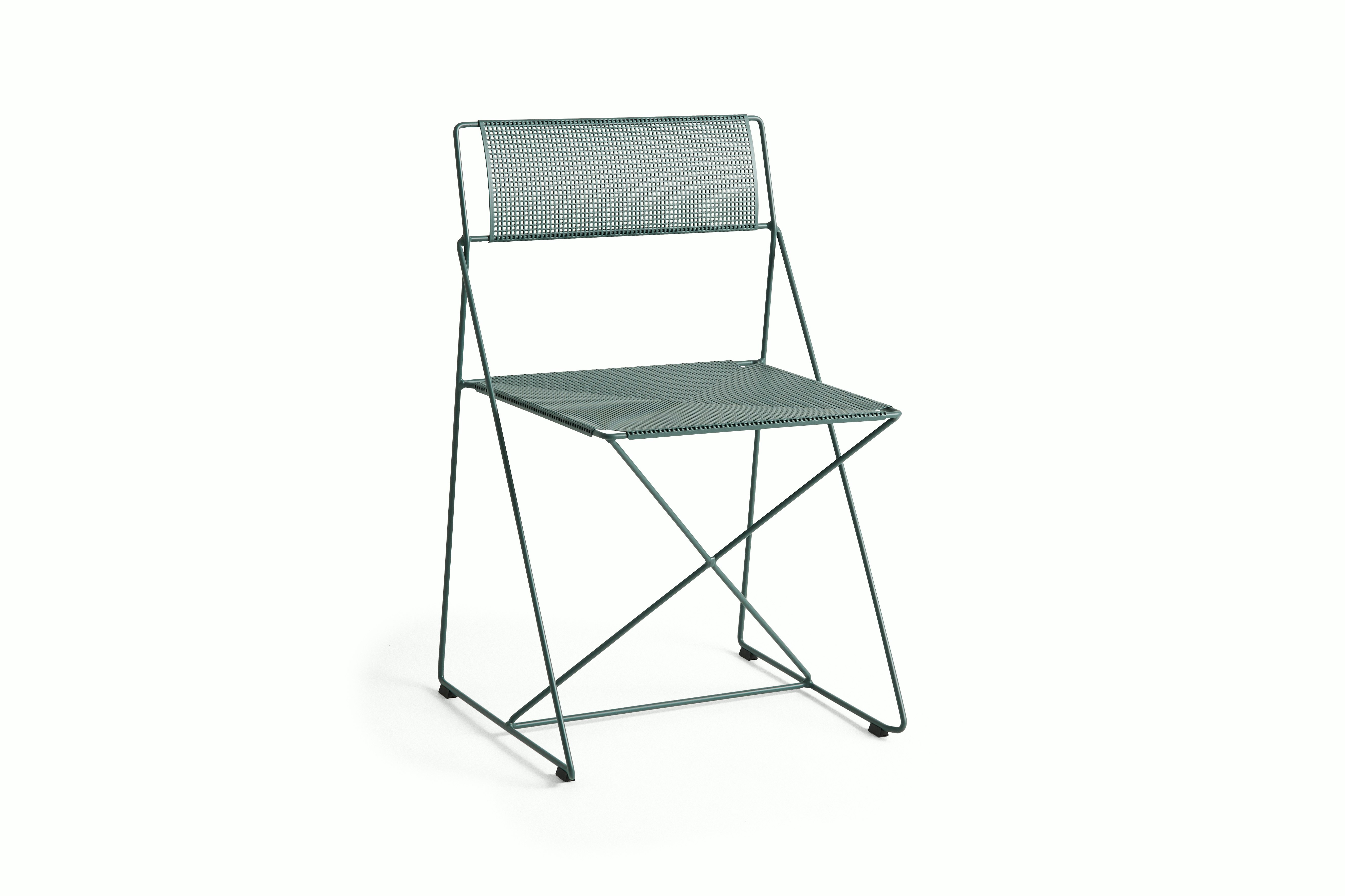 X Line Outdoor Chair - Moss Frame, Moss Seat