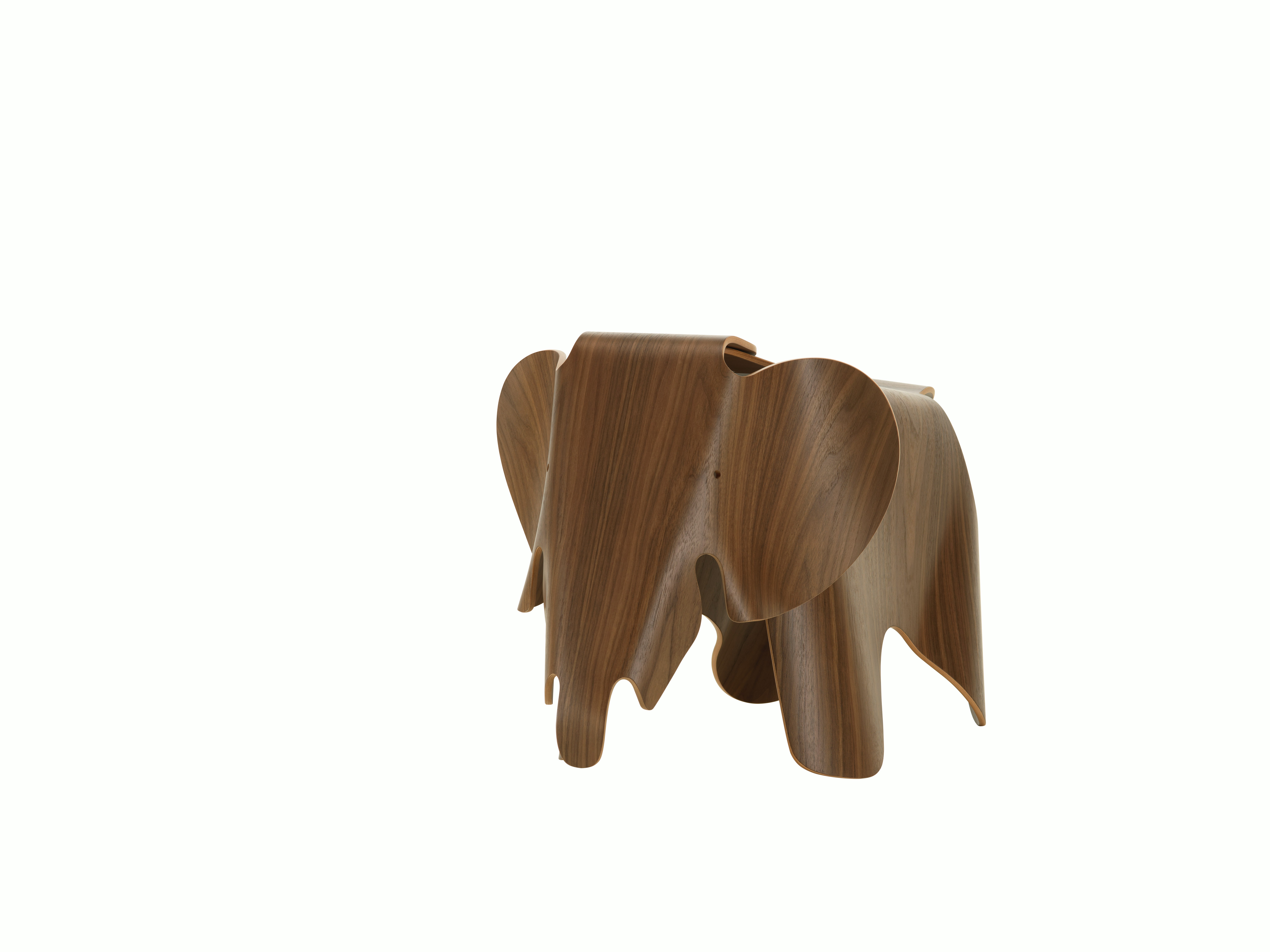 Eames Elephant - Plywood, Walnut