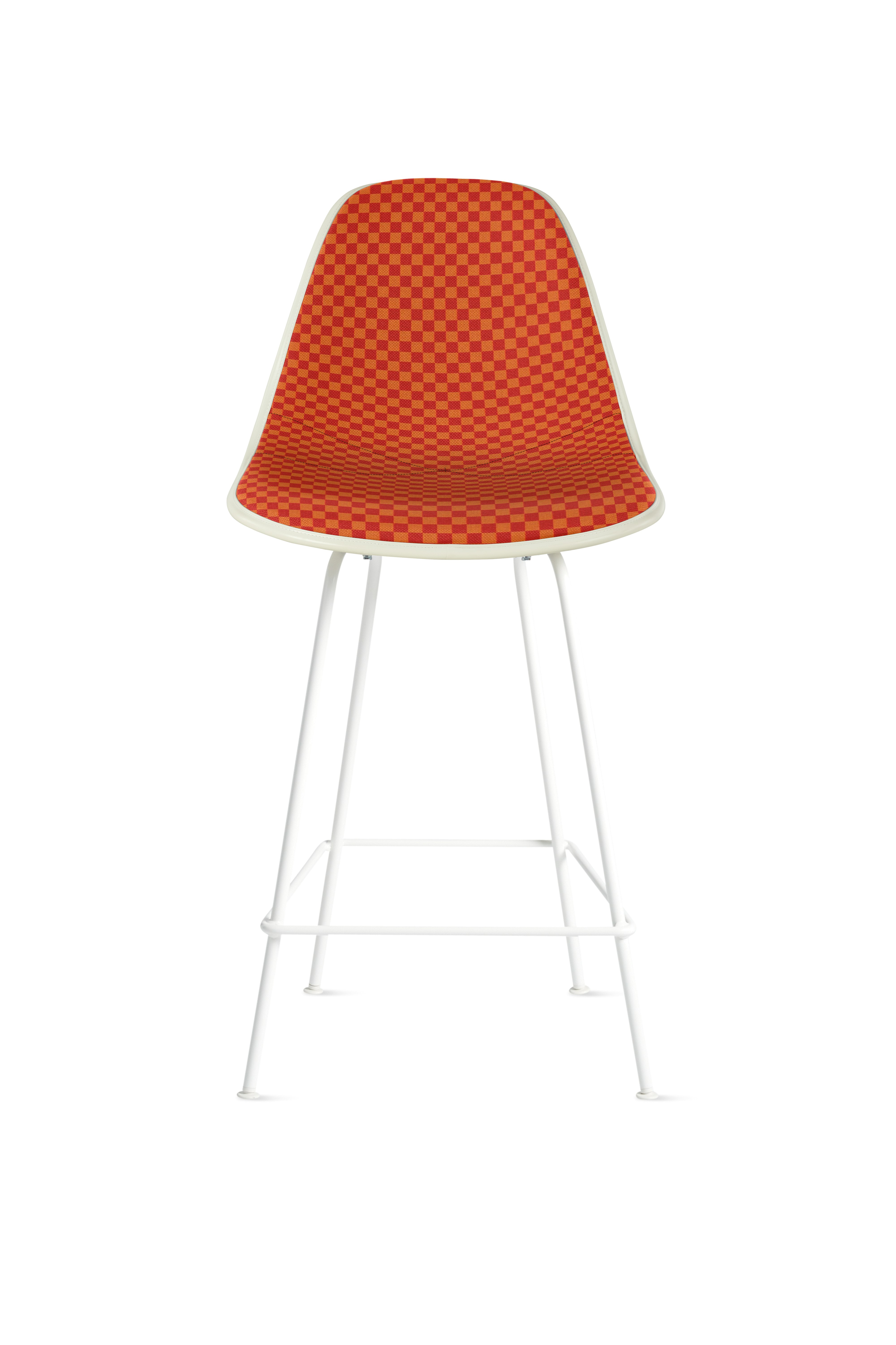 Eames Upholstered Molded Fiberglass Stool