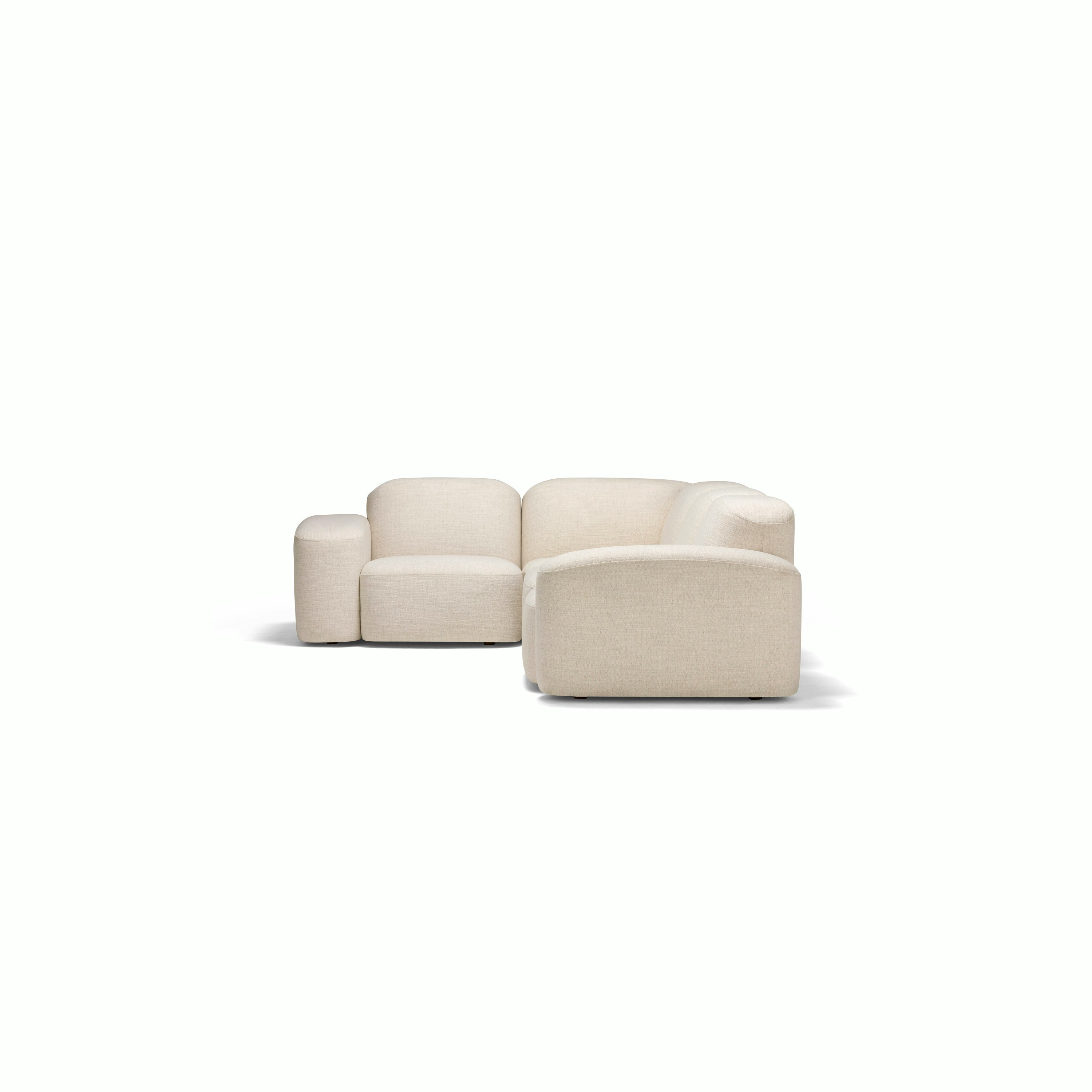 Muse Four Seat Corner Sectional - Hyams, Sable