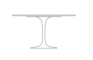 Round - 47" Laminate / Veneer