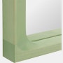 Arced mirror light green detail