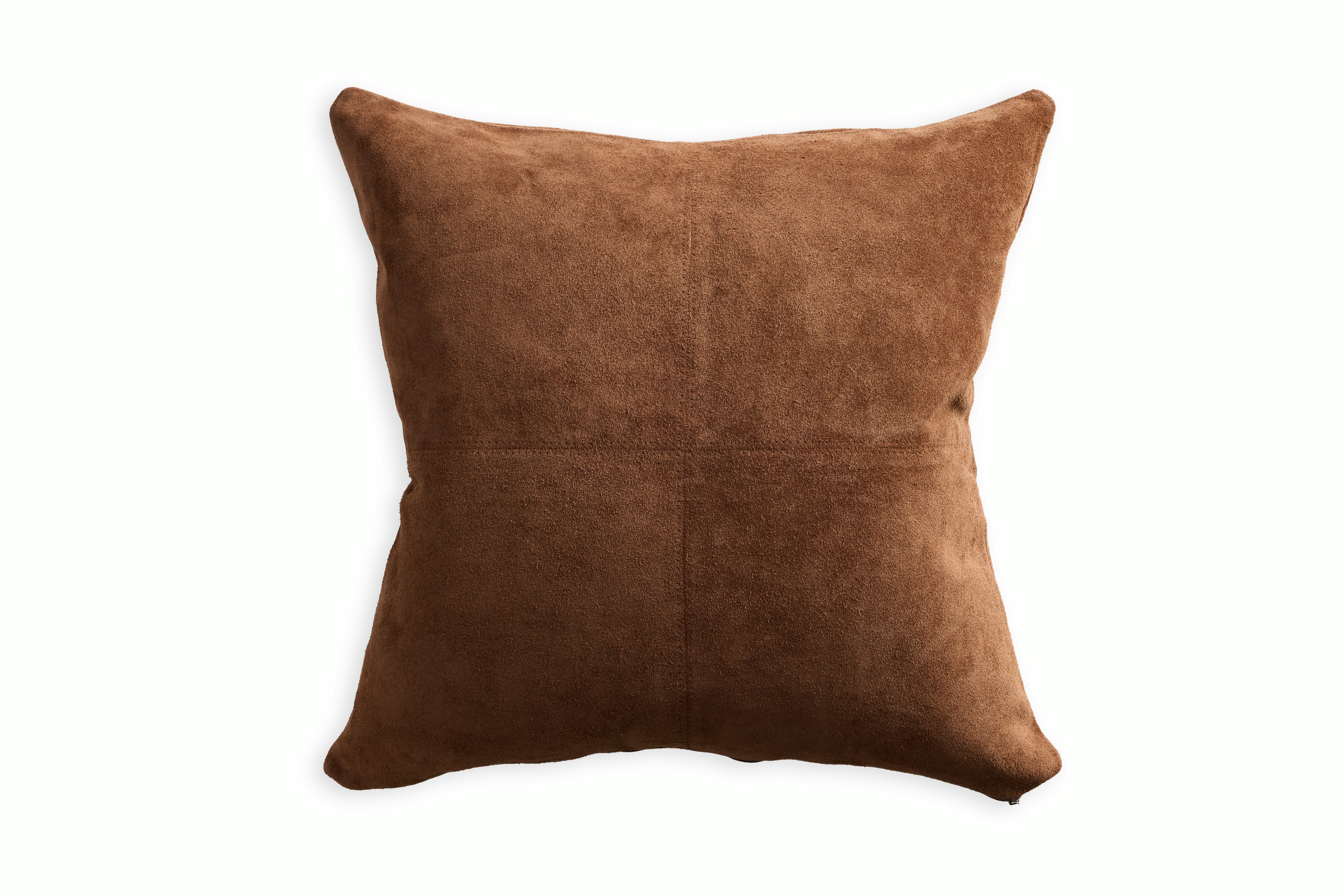 Suede Double-Sided Pillow - 24 x 24, Brown