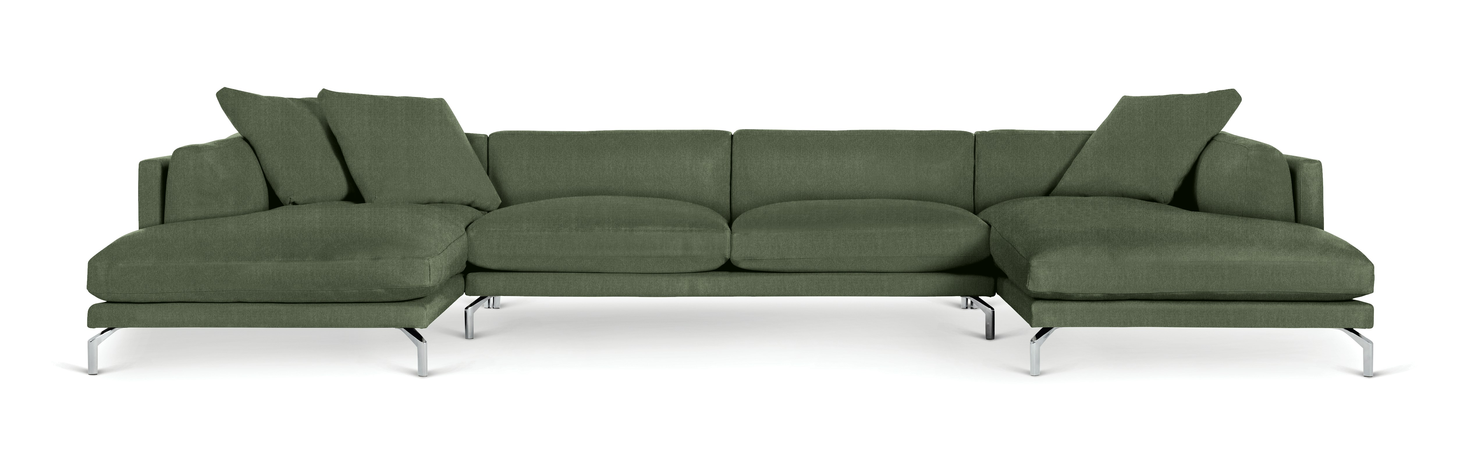 A Como Sectional Sofa in Mode: Genus viewed from the front.