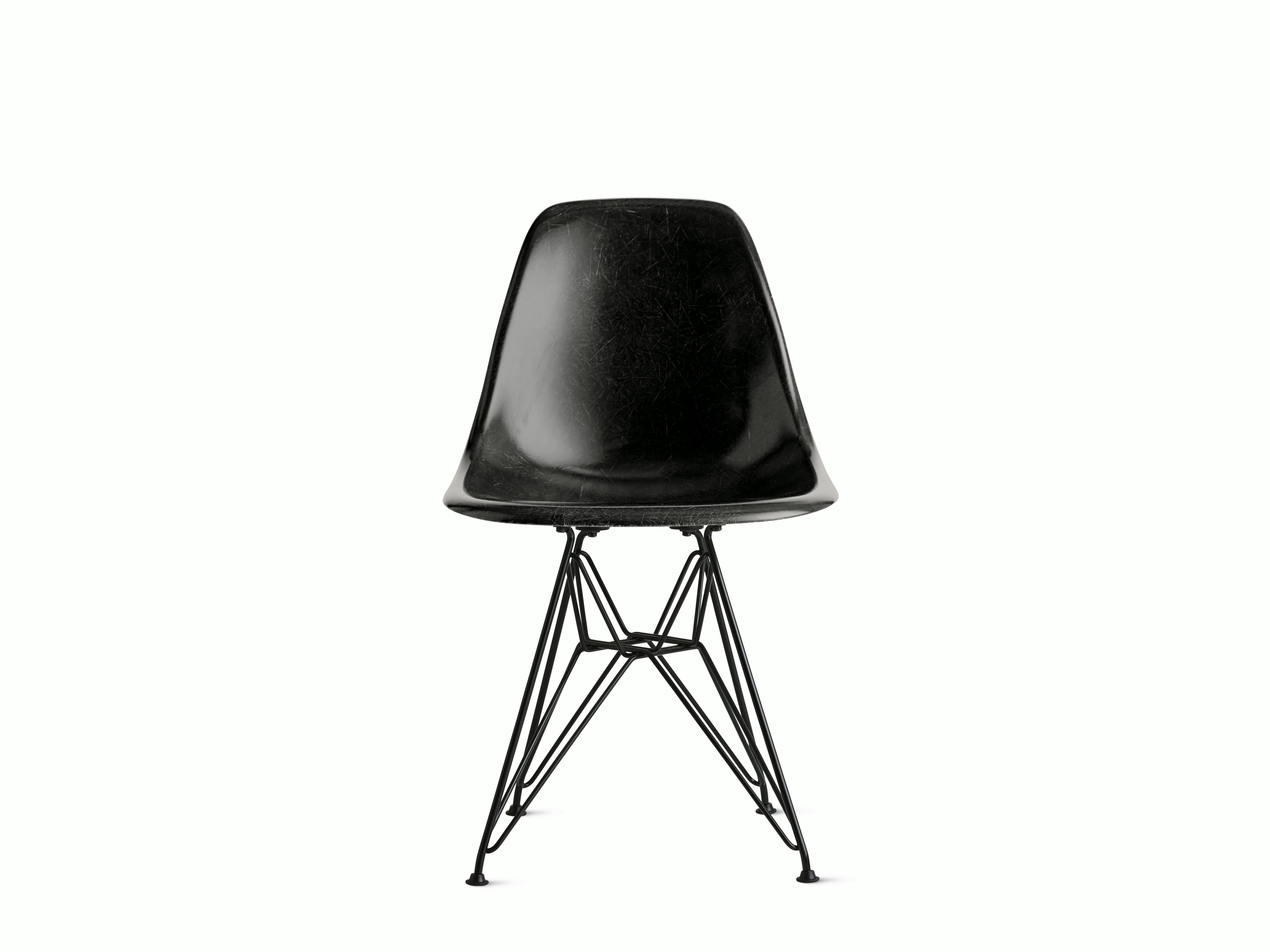 Eames Molded Fiberglass Wire-Base Side Chair (DFSR)