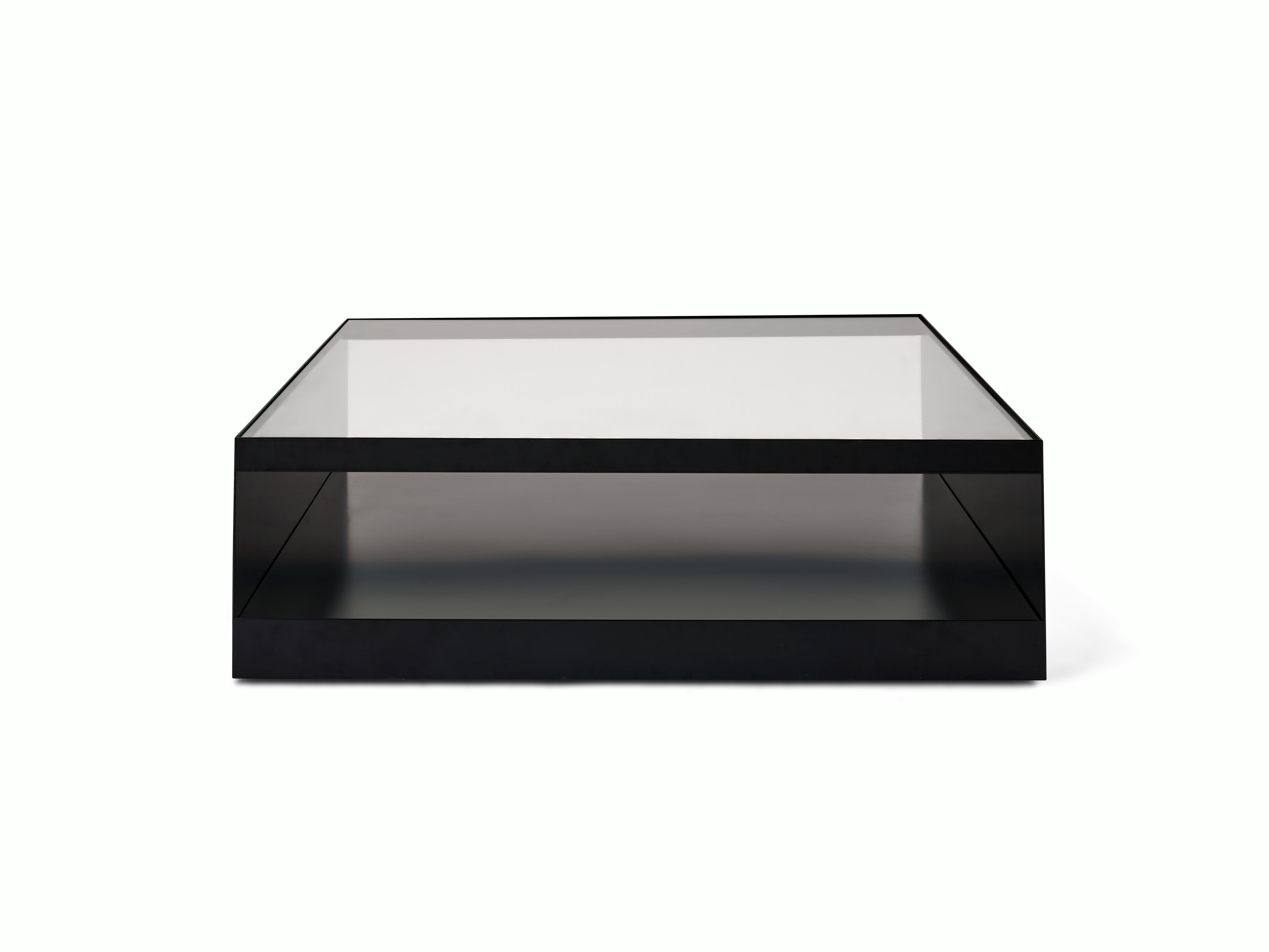 D Urso Occasional Tables - large, black, clear glass