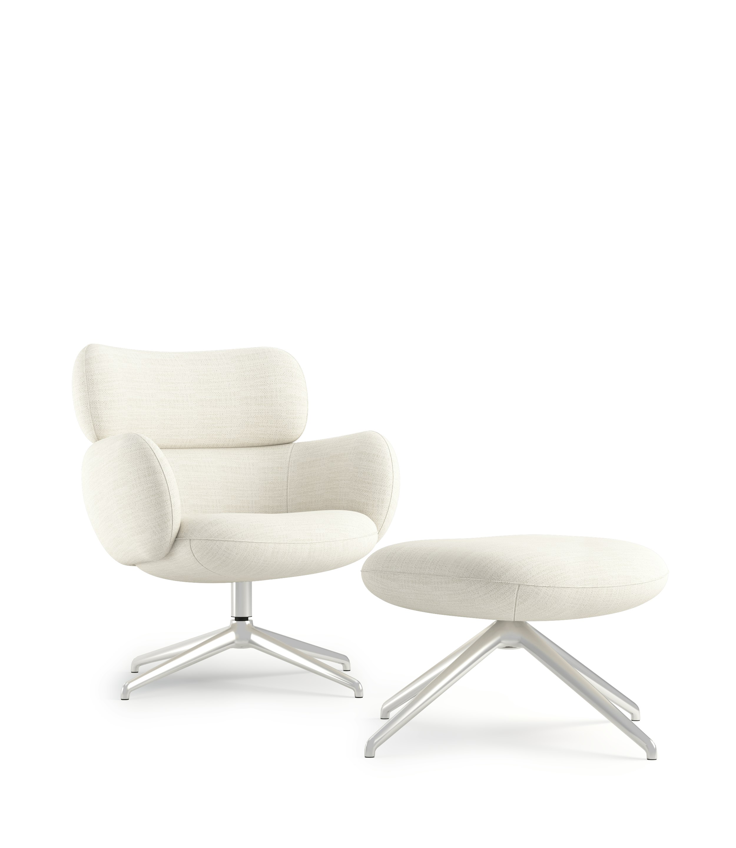 Blis Swivel Chair and Ottoman