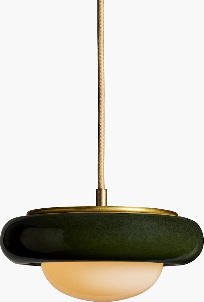 Humboldt Pendant 01 - Royal Green, Matte Ivory