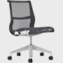 Setu Task Chair - No Arms,  Intercept,  Graphite,  Graphite,  Silver Alloy