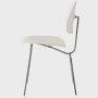 White and Chrome - Eames Molded Plastic Dining Chair (EC-127)