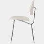 White and Chrome - Eames Molded Plastic Dining Chair (EC-127)